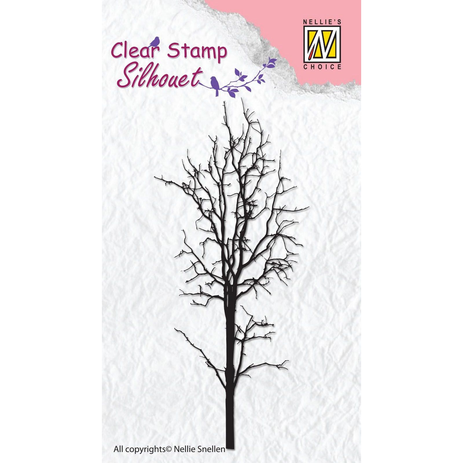 Nellie's Choice • Silhouet Clear Stempels Tree-1