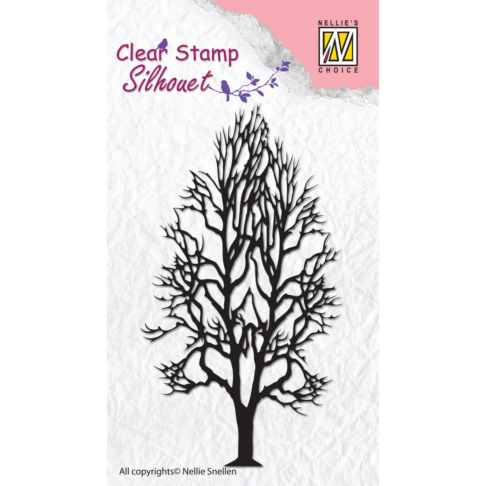 Nellie's Choice • Silhouet Clear Stamps Tree-2