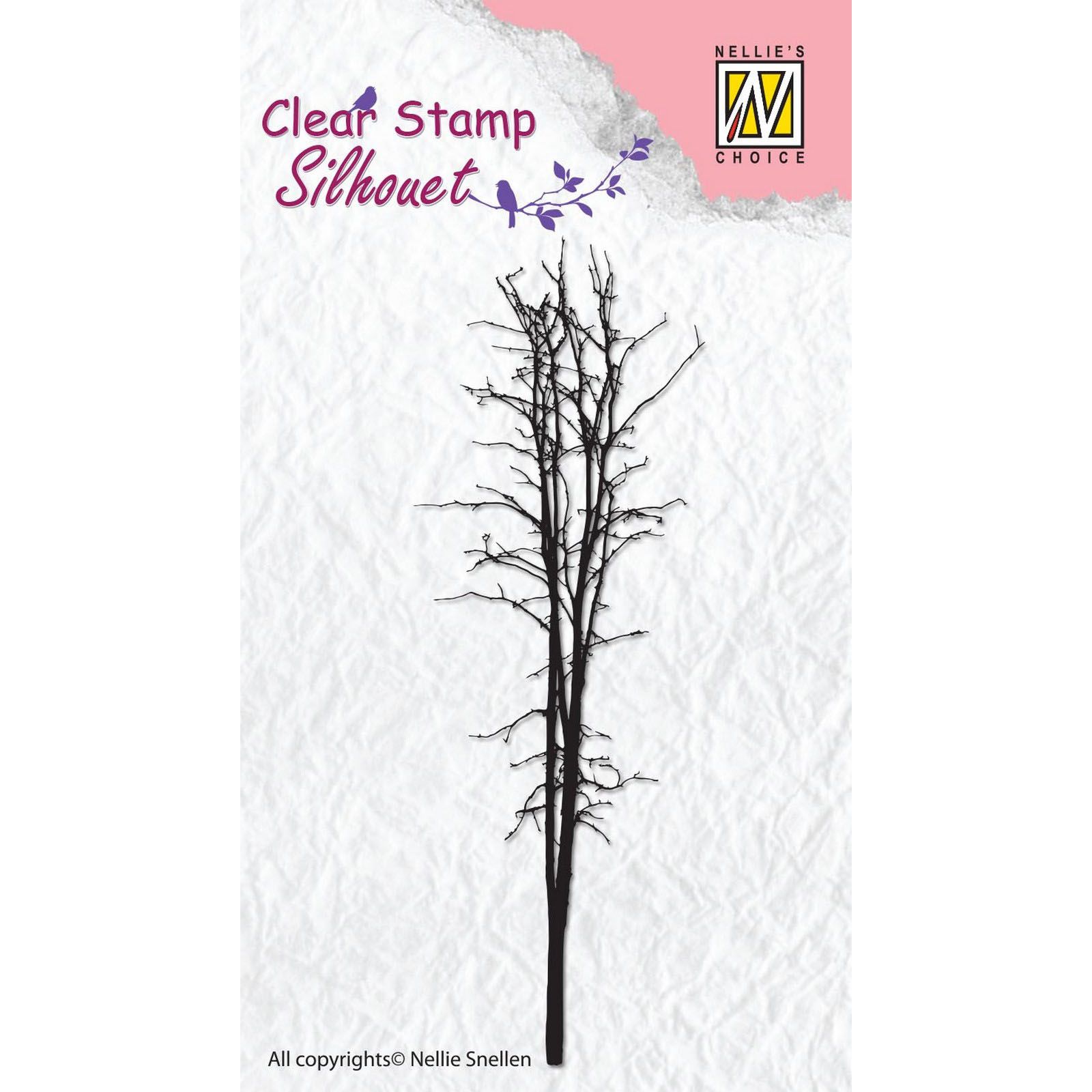 Nellie's Choice • Silhouet Clear Stamps Tree-3