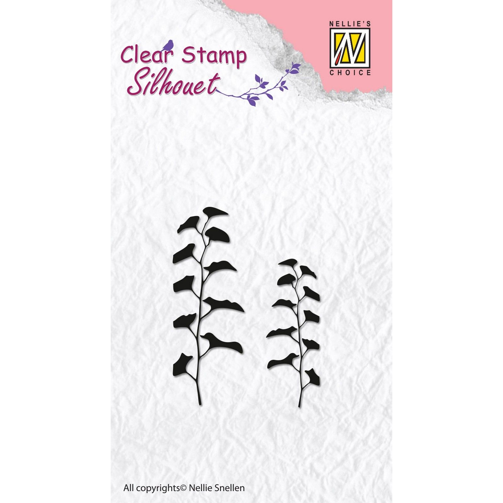 Nellie's Choice • Silhouet Clear Stempel Flower 13