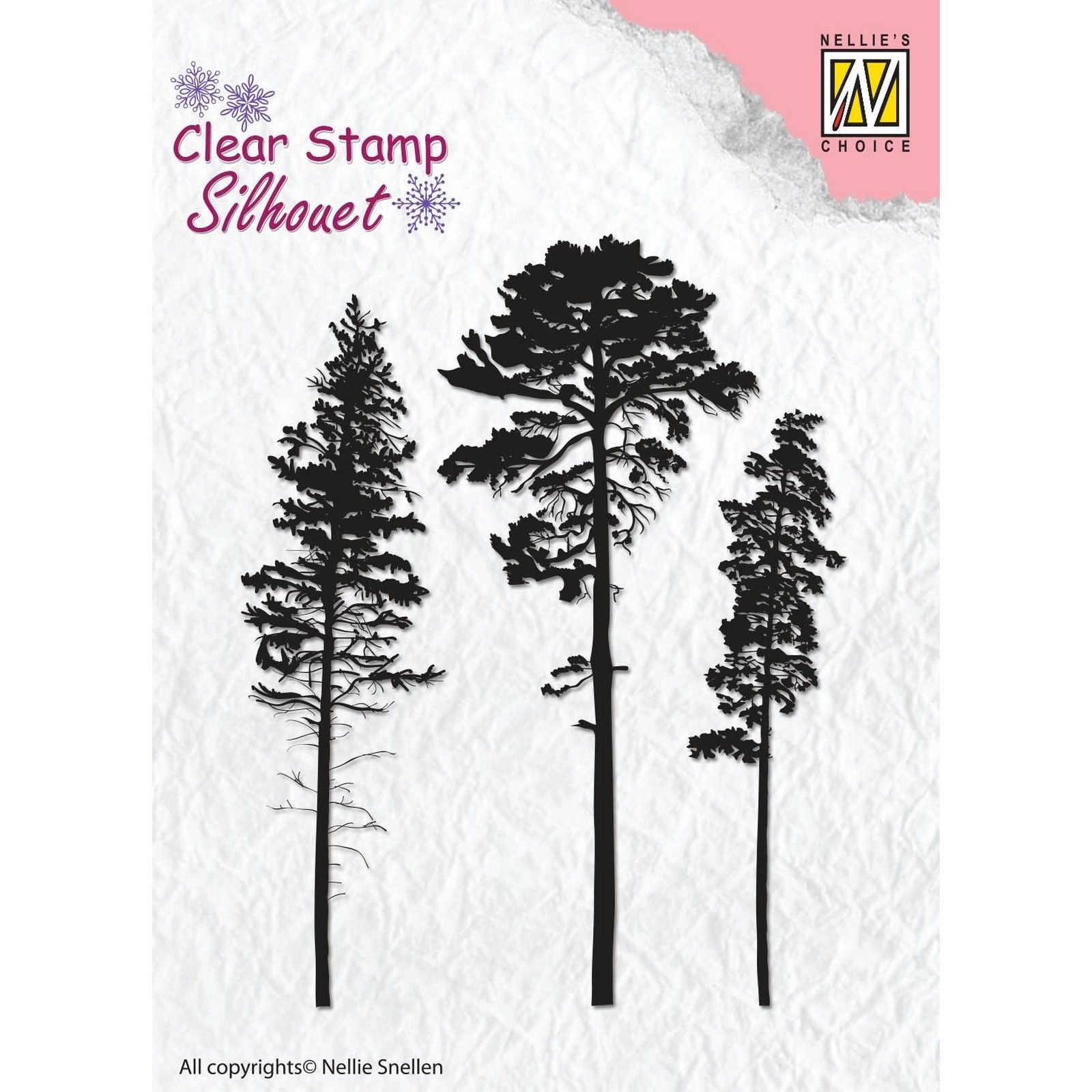 Nellie's Choice • Silhouet Silikonenstempeln 3 Pinetrees