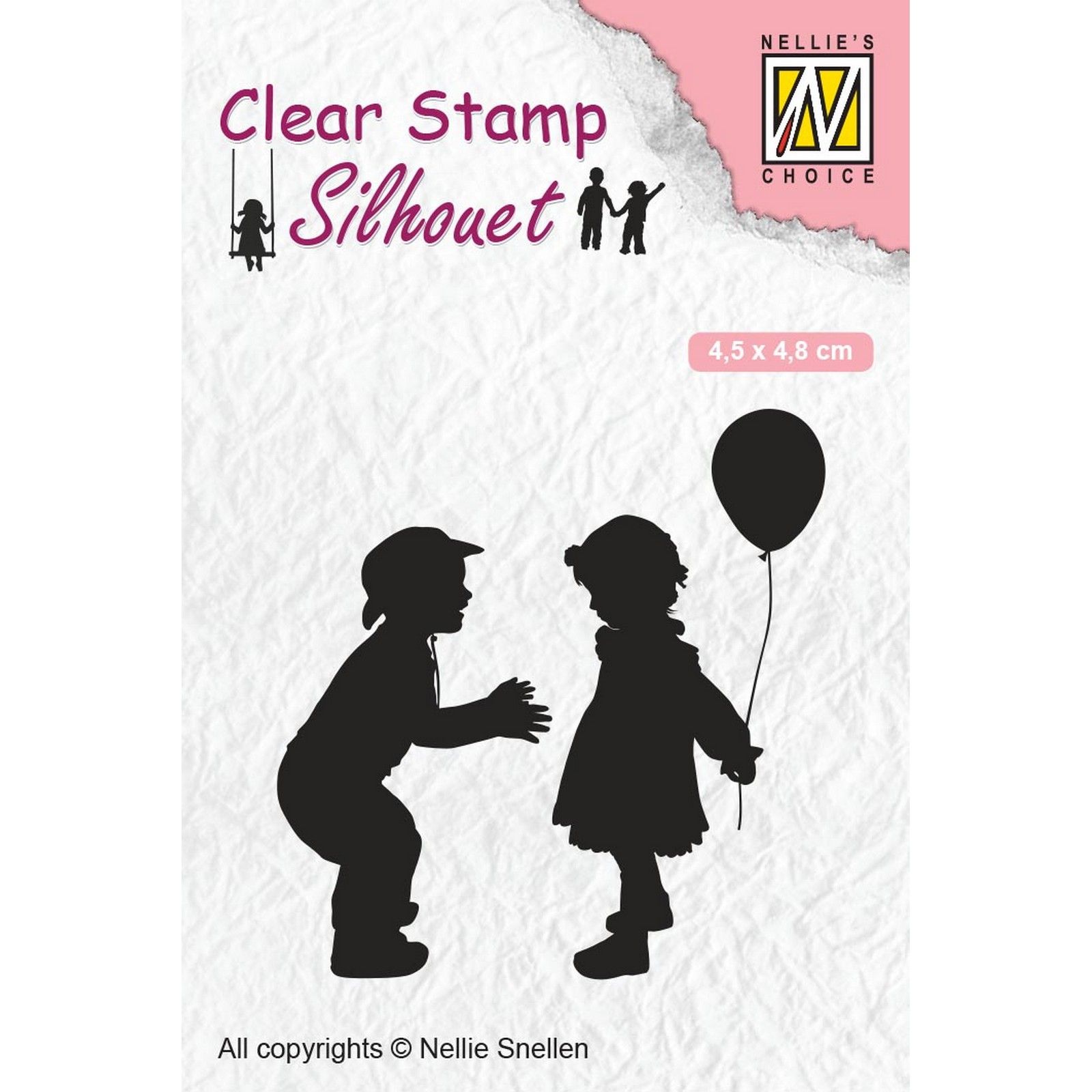 Nellie's Choice • Clear stamps Silhouette balloon