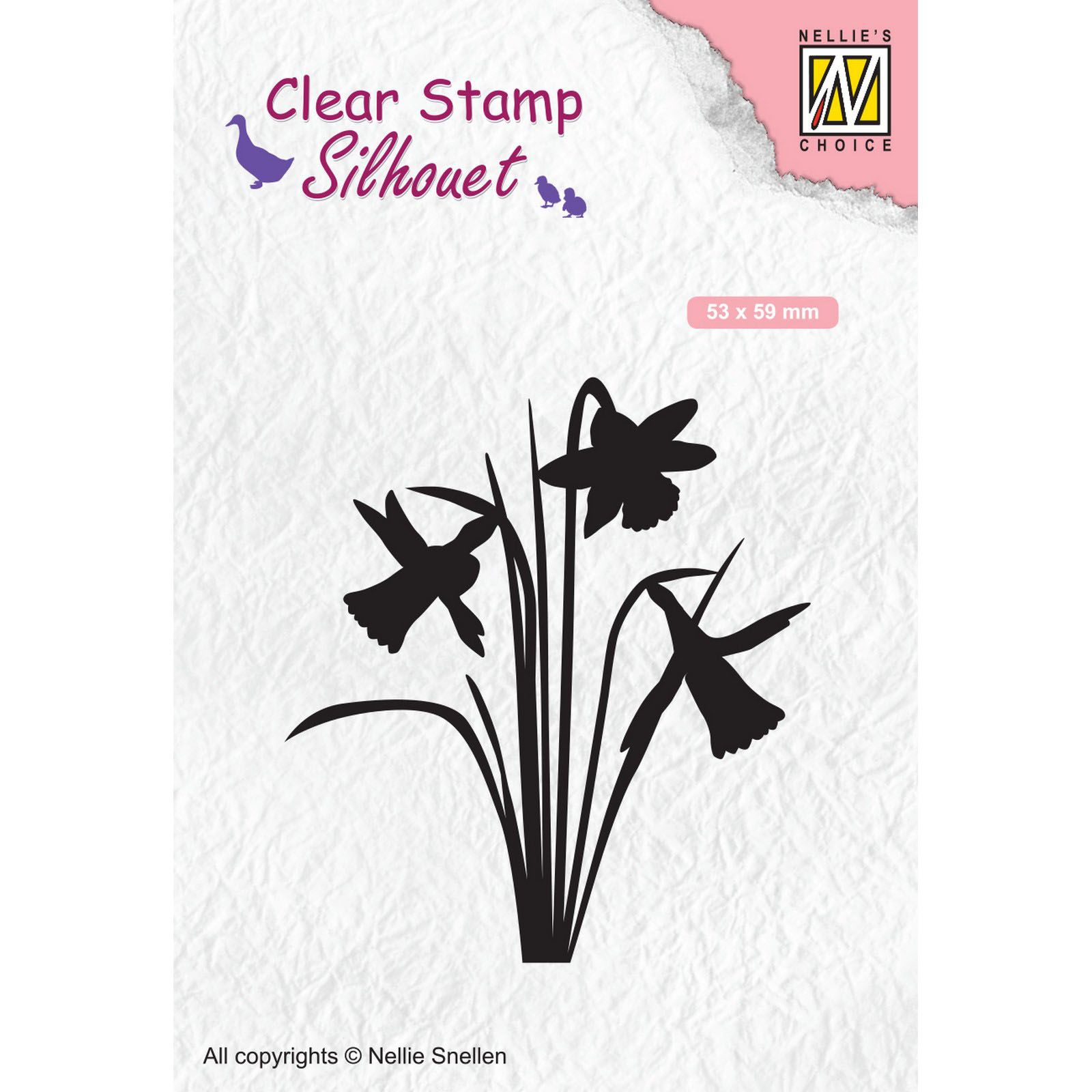 Nellie's Choice • Silhouet Silikonenstempeln Daffodil