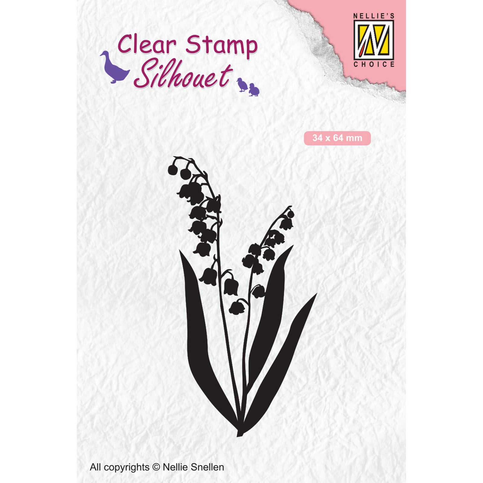 Nellie's Choice • Silhouet Clear Stamps Lily of The Valley