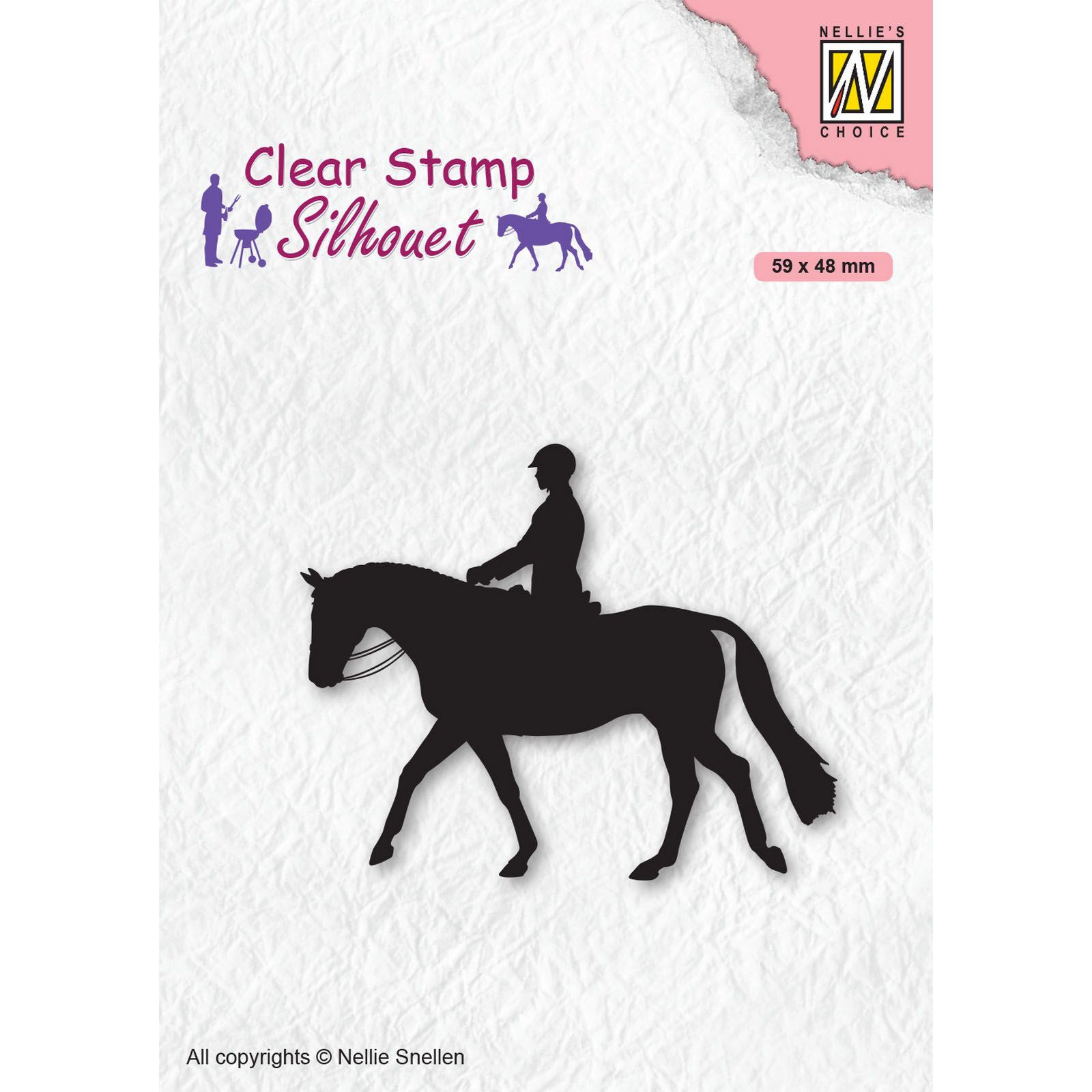 Nellie's Choice • Silhouet Clear Stamps Men-Things Horseman