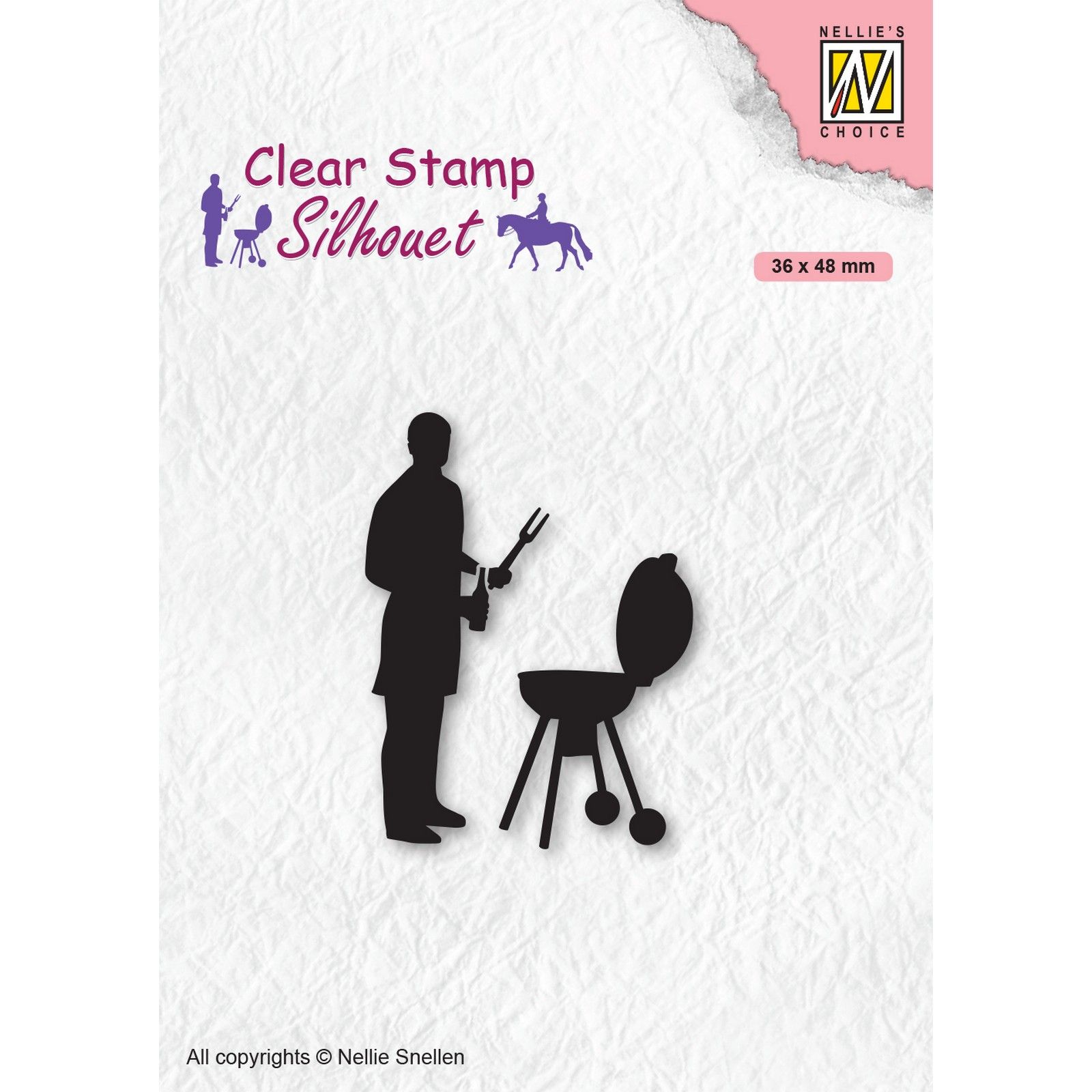 Nellie's Choice • Silhouet Clear Stamps Men-Things Barbeque