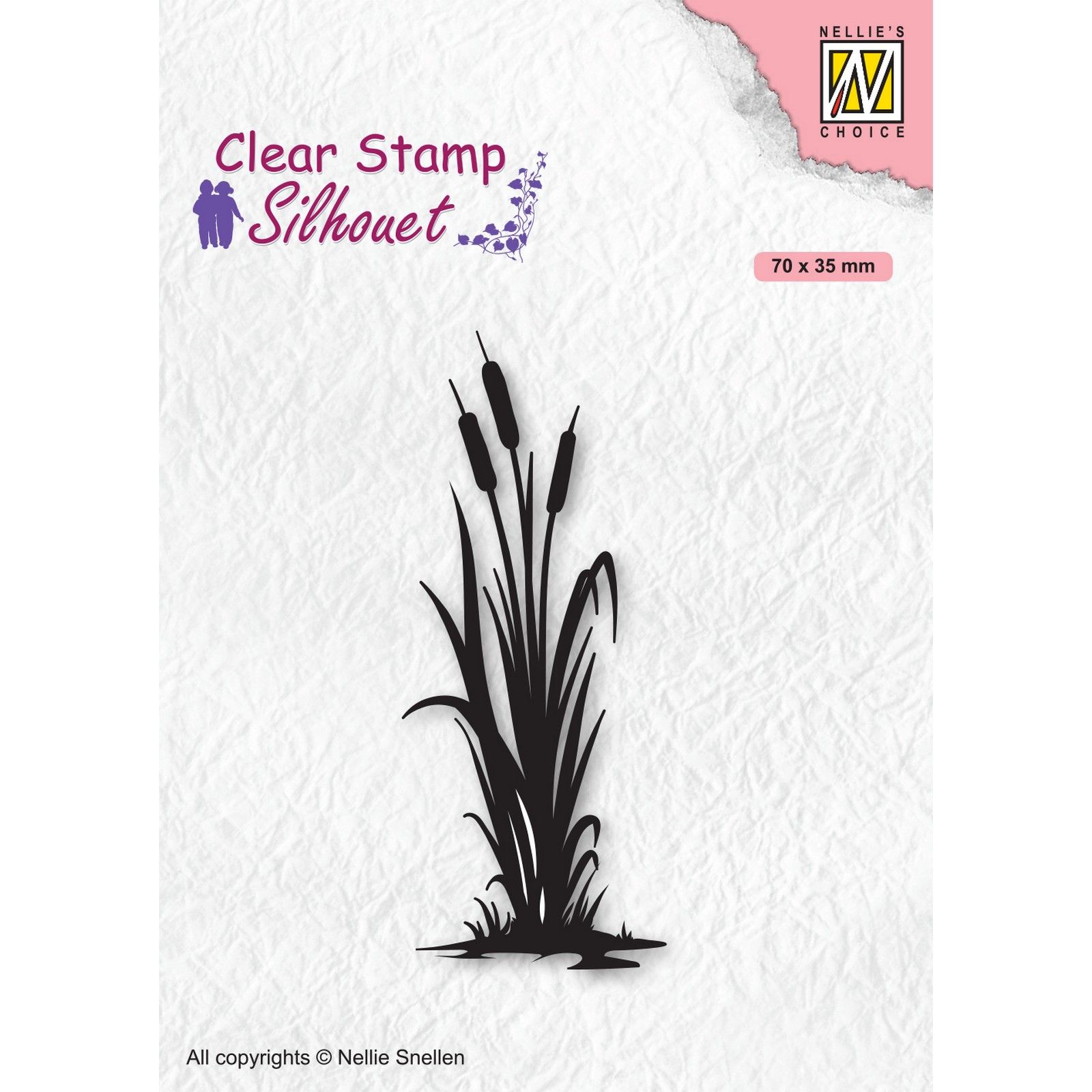 Nellie's Choice • Silhouet Clear Stamps Bulrushes-2