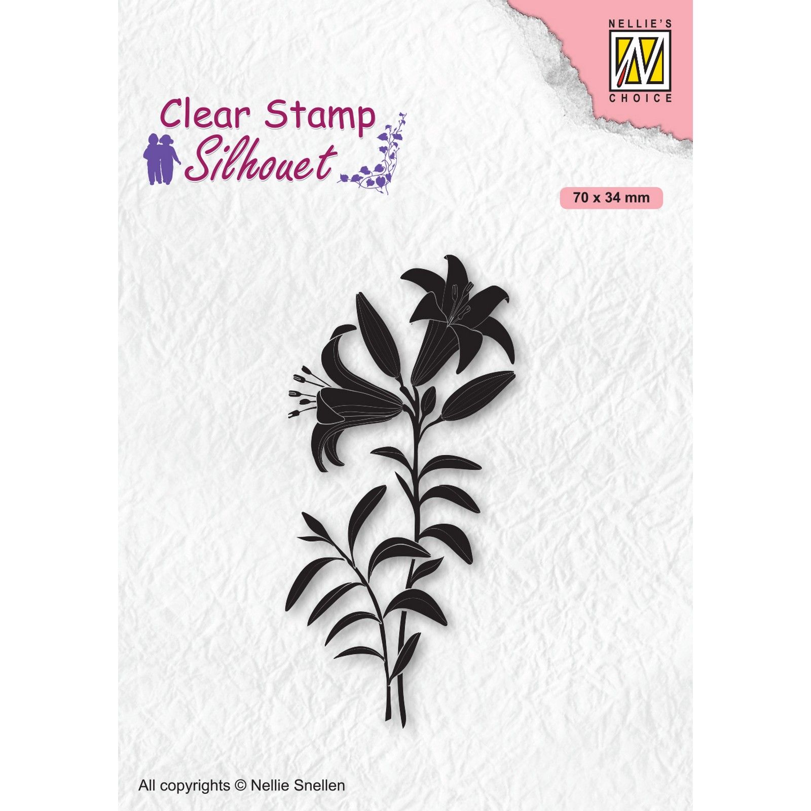 Nellie's Choice • Silhouet Clear Stamps Lily