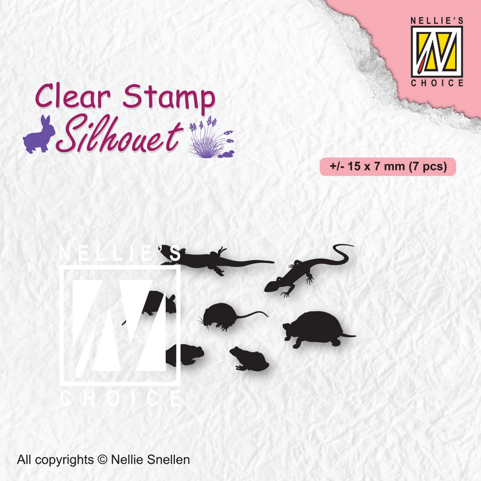 Nellie's Choice • Silhouet Spring Clear Stamps Small Animals