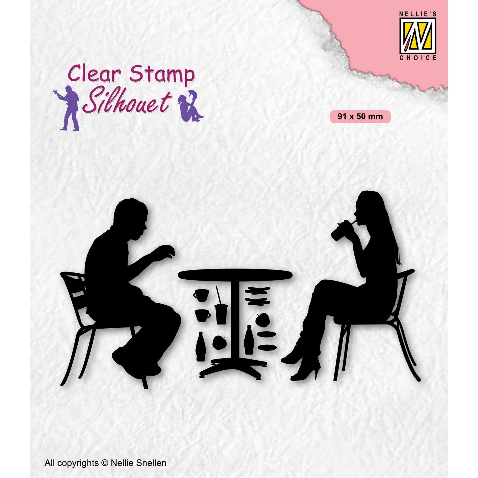 Nellie's Choice • Silhouet Clear Stempels Teens-Serie Taking A Terrace