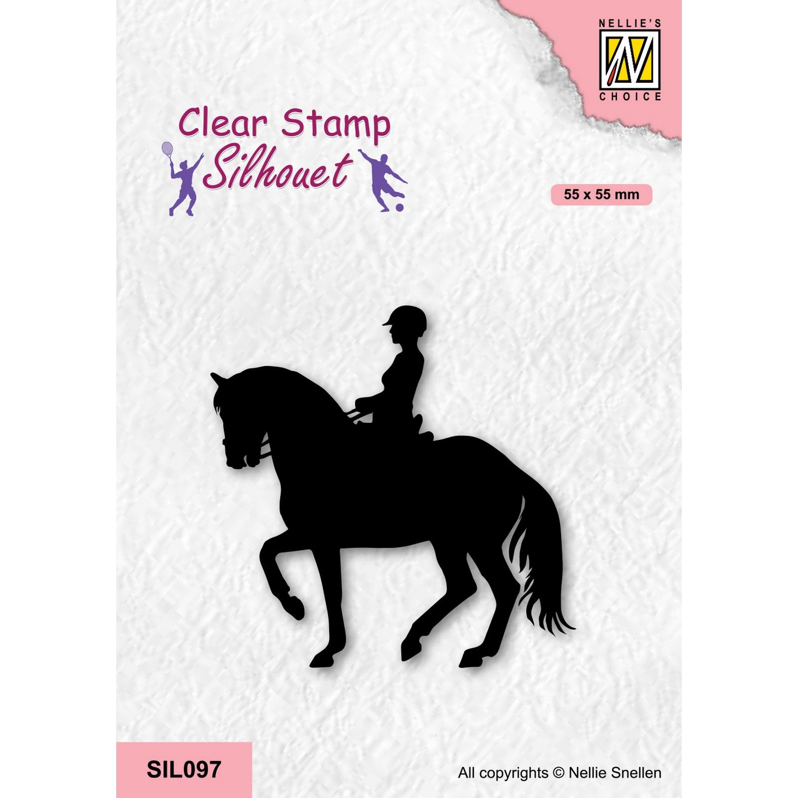 Nellie's Choice • Silhouet Clear Stamps Sports Series Equestrian Sports