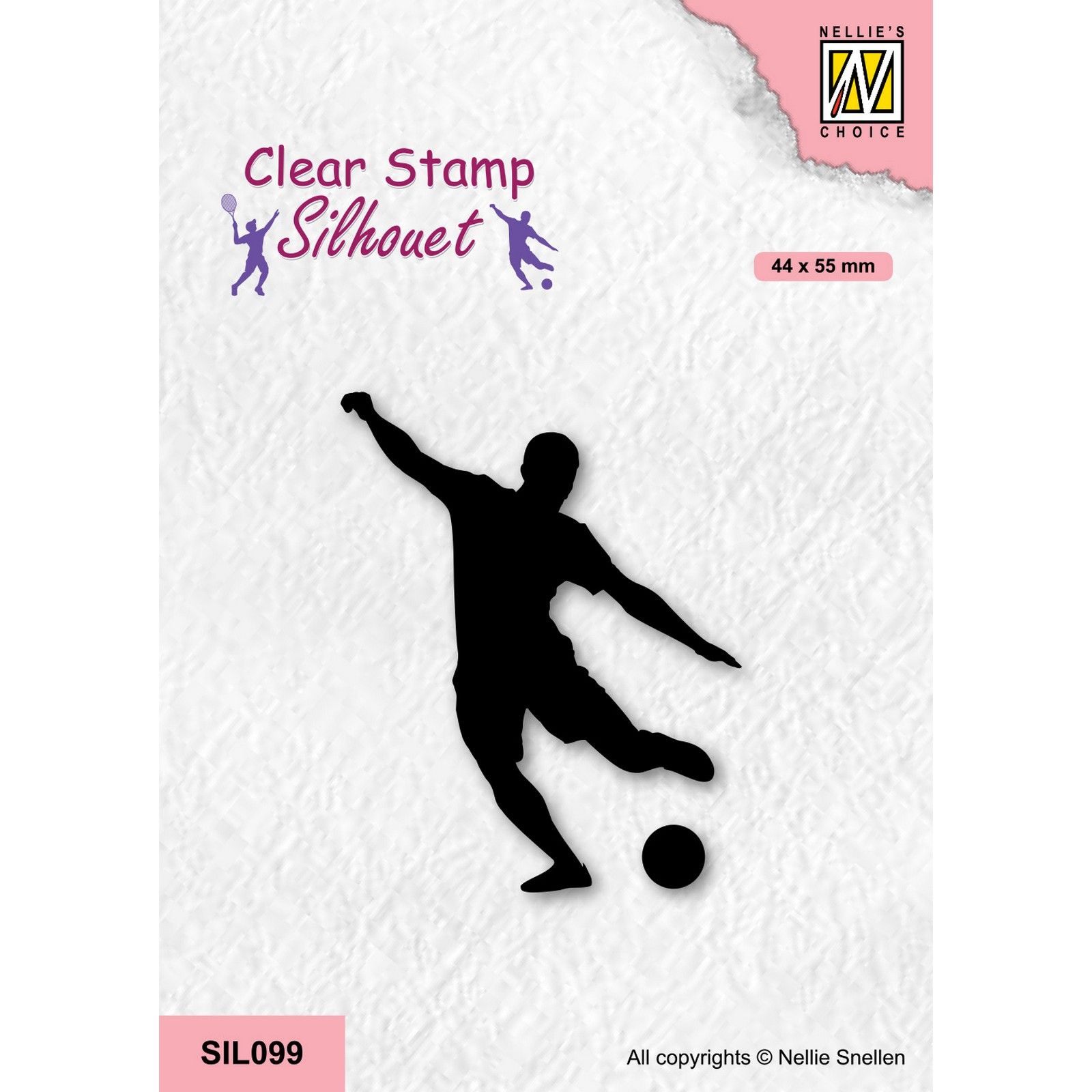 Nellie's Choice • Silhouet Silikonenstempeln Sports Serie Footbal Player