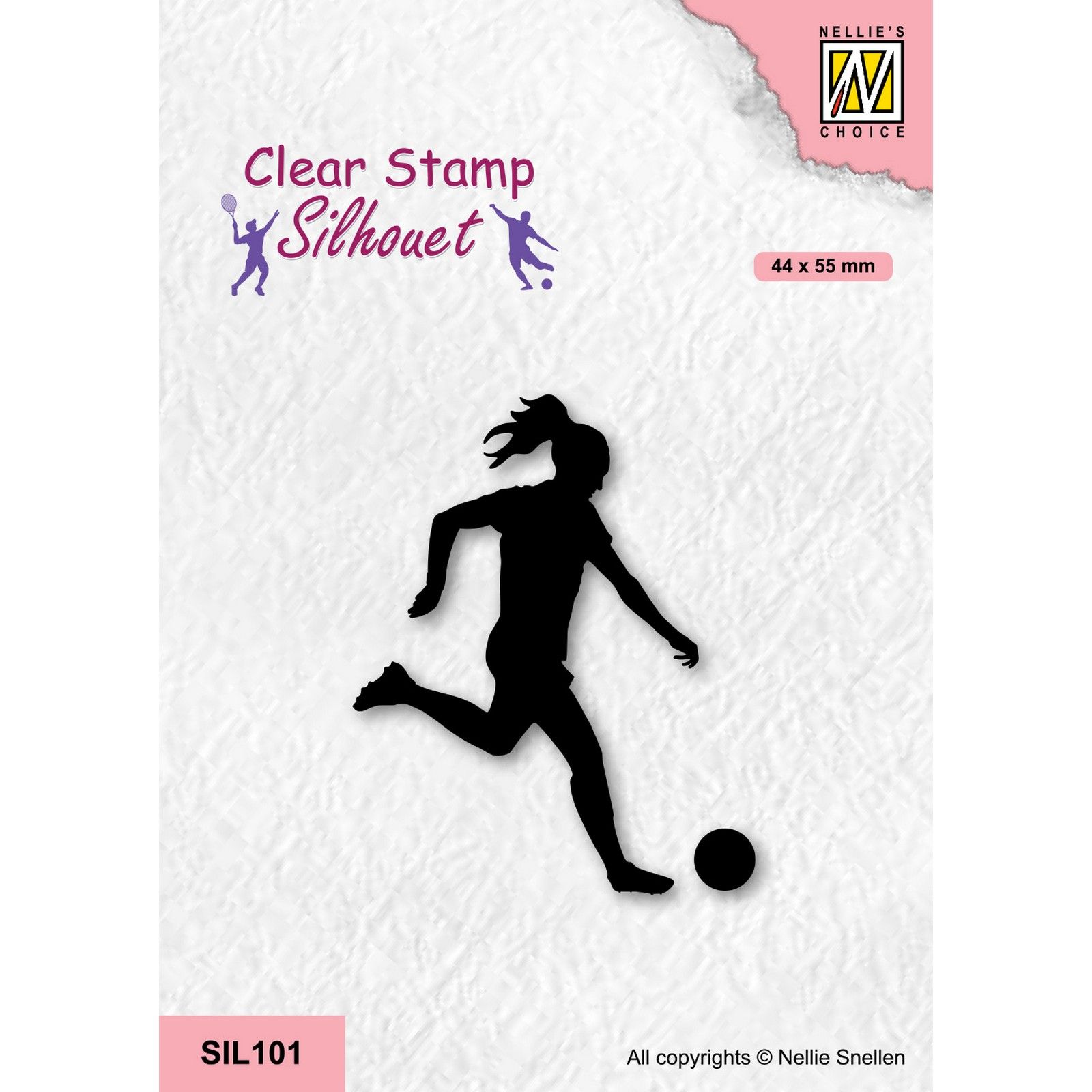 Nellie's Choice • Silhouet Silikonenstempeln Sports Serie Women Football