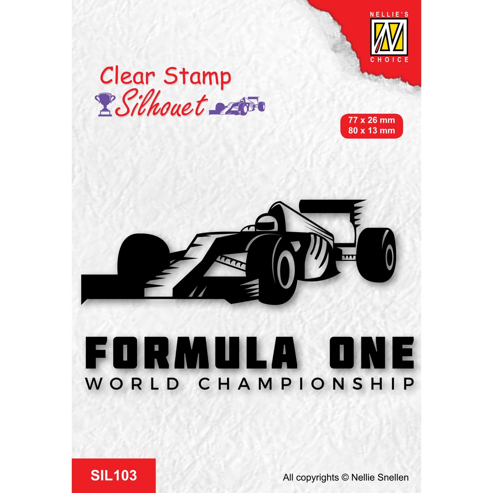 Nellie's Choice • Silhouet Clear Stempels Formula One Serie-2