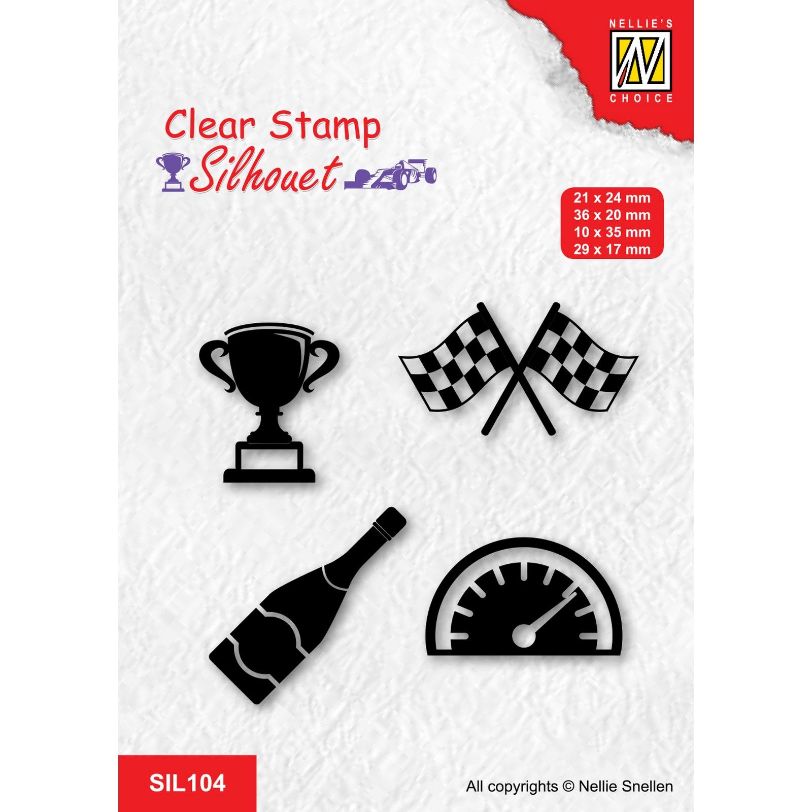 Nellie's Choice • Silhouet Clear Stempels Formula One Serie-3