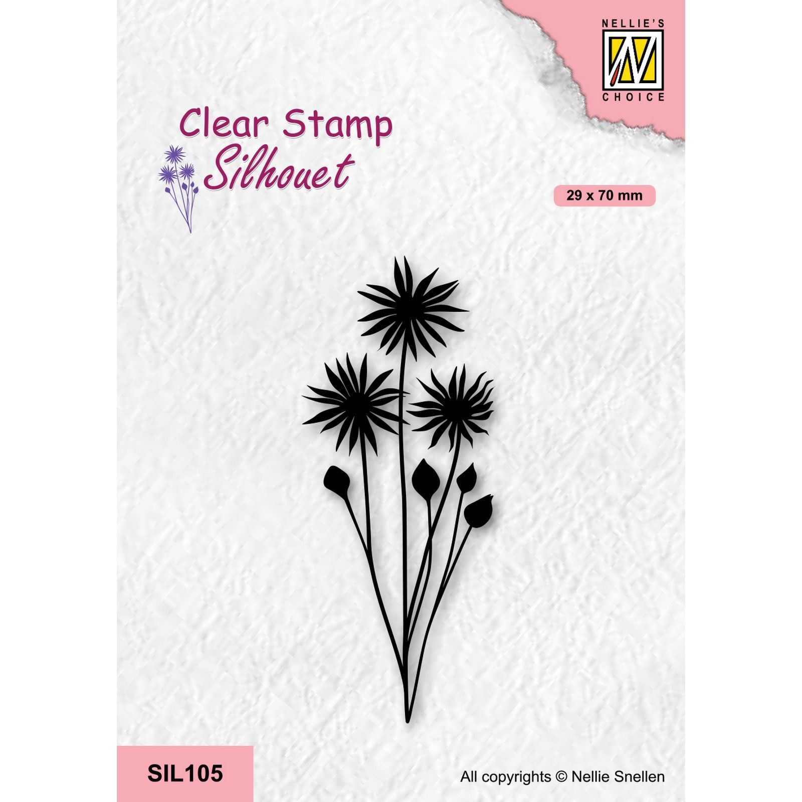 Nellie's Choice • Silhouet Flowers Silikonenstempeln-18