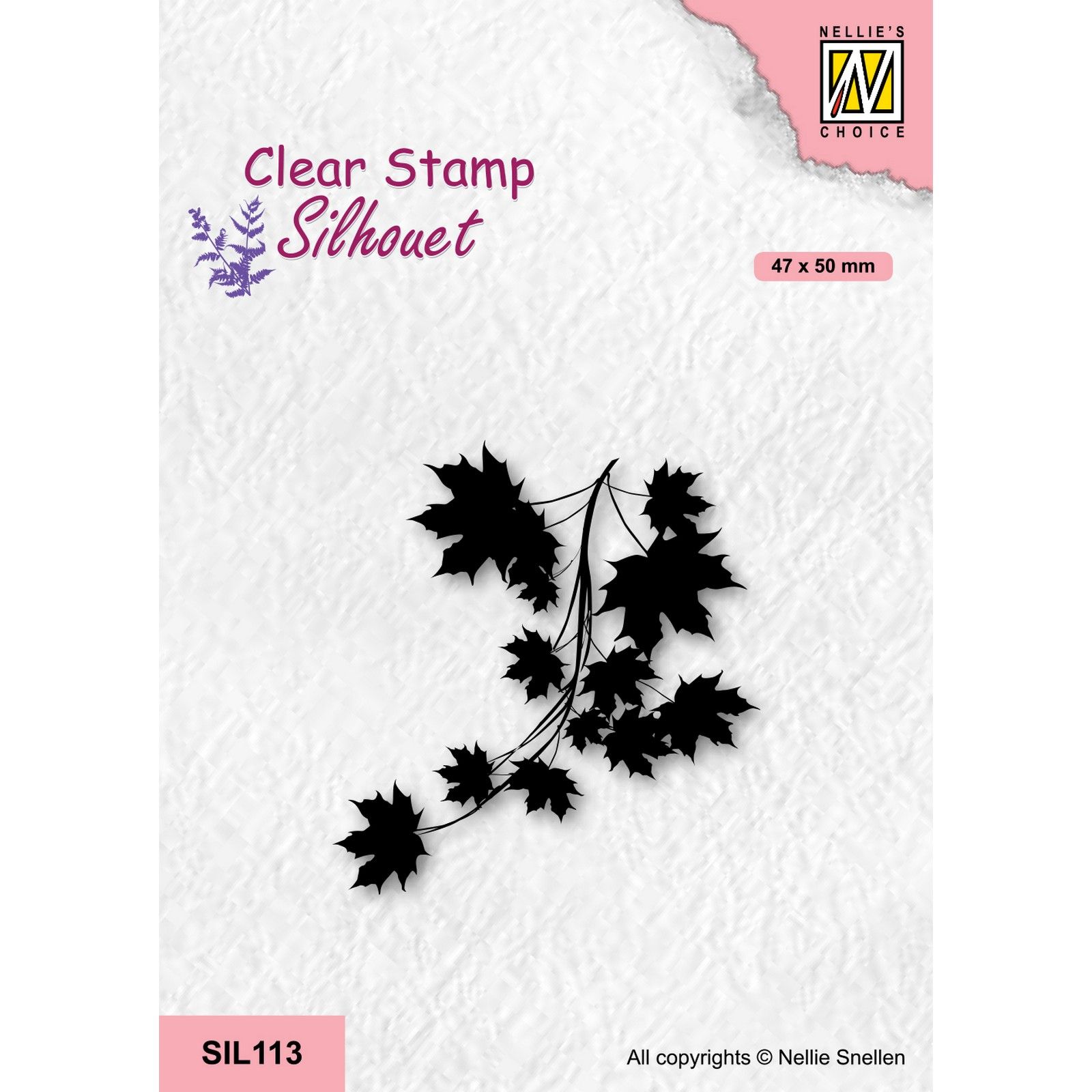 Nellie's Choice • Silhouet Clear Stamps Maple Branch