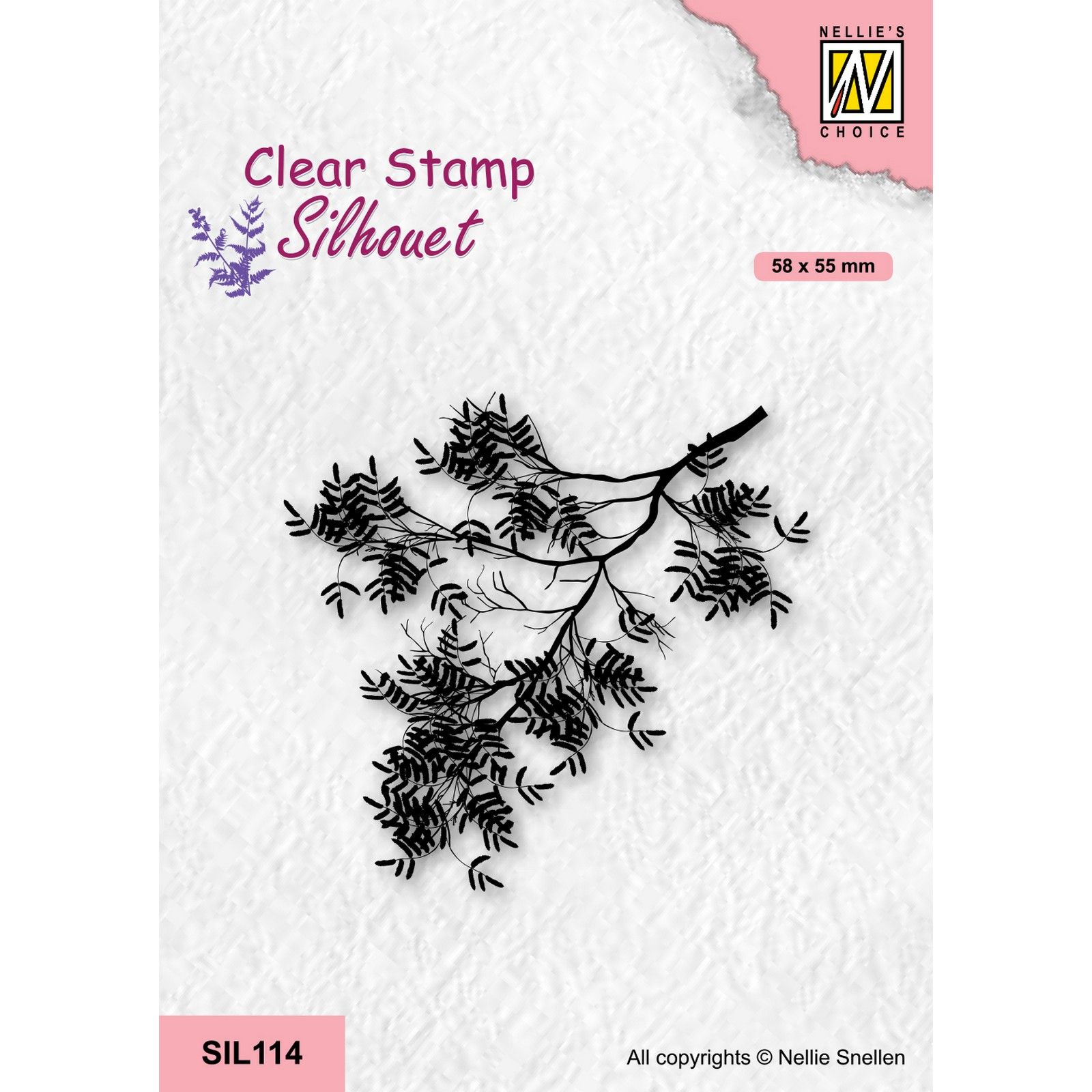 Nellie's Choice • Silhouet Clear Stempels Acacia Branch