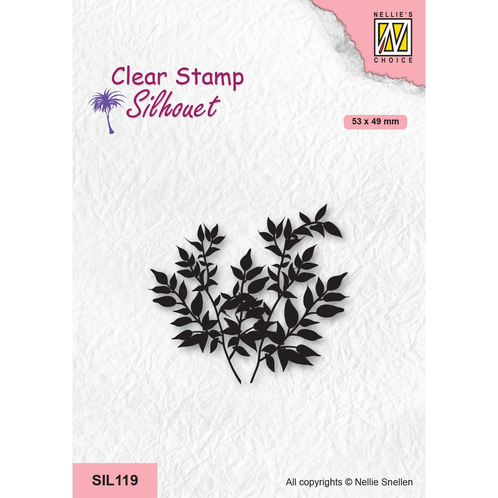 Nellie's Choice • Silhouet Clear Stamps Crowns of Tree Ficus