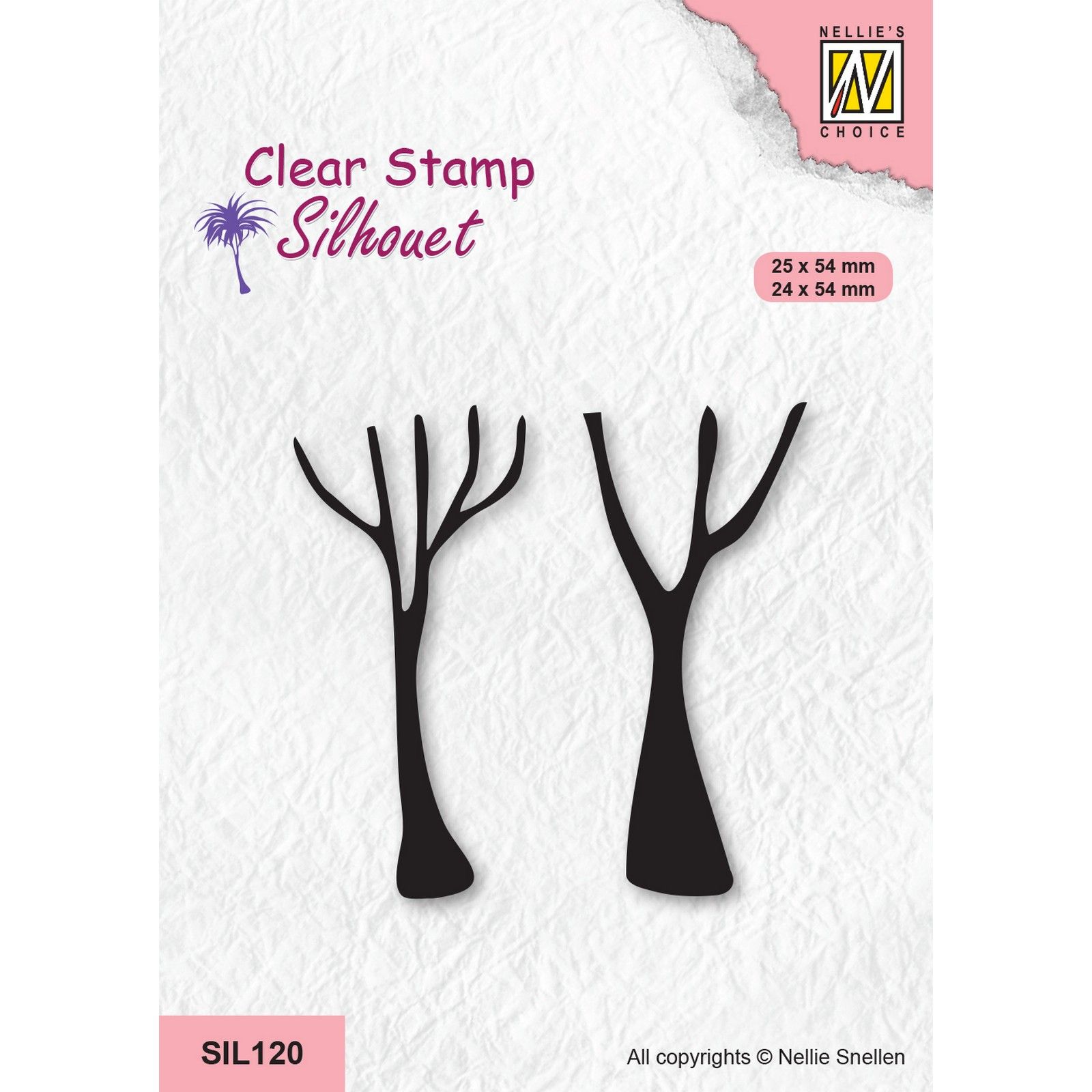 Nellie's Choice • Silhouet Clear Stempels Trunks of Tree