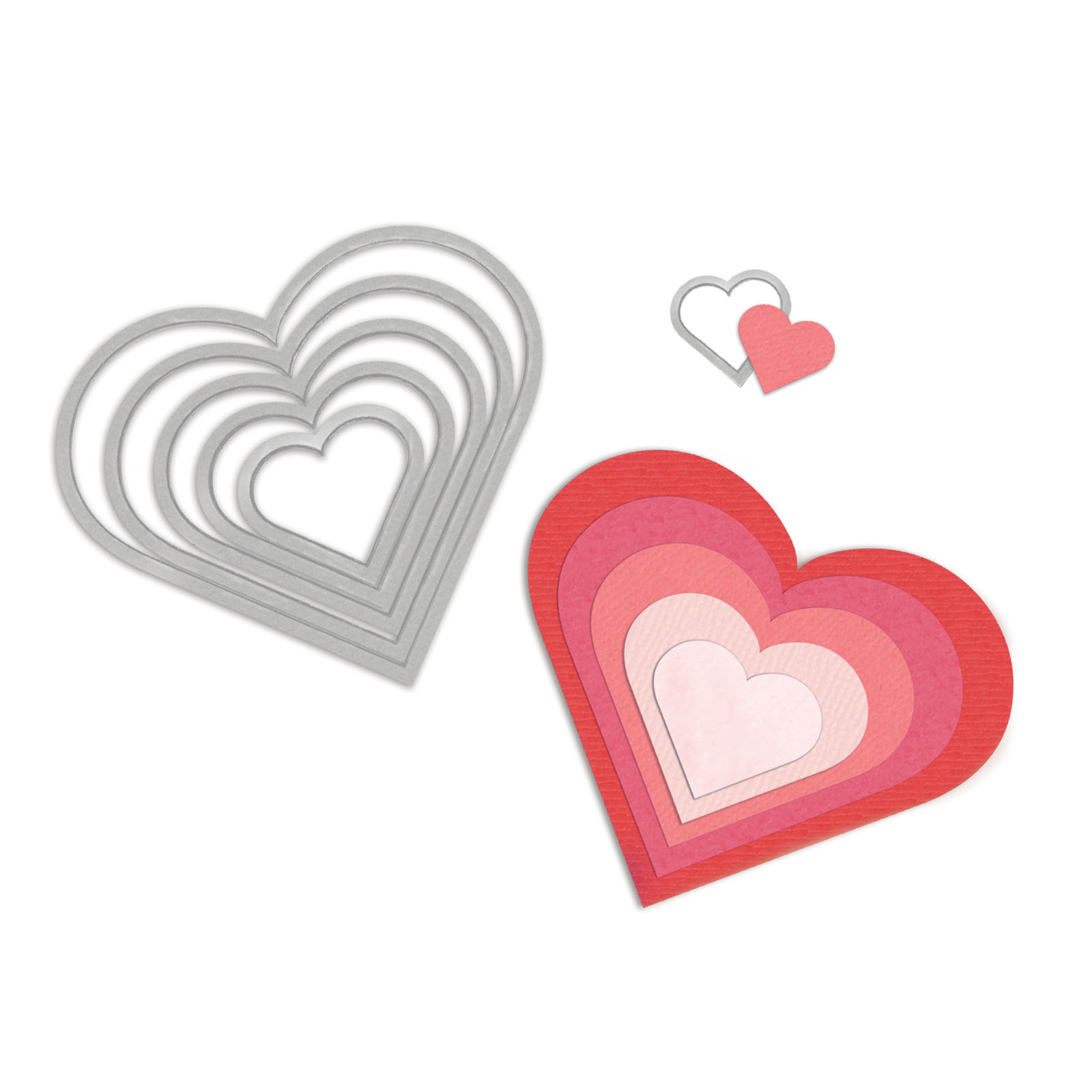 Sizzix • Framelits Juego de troqueles 6PK Corazones