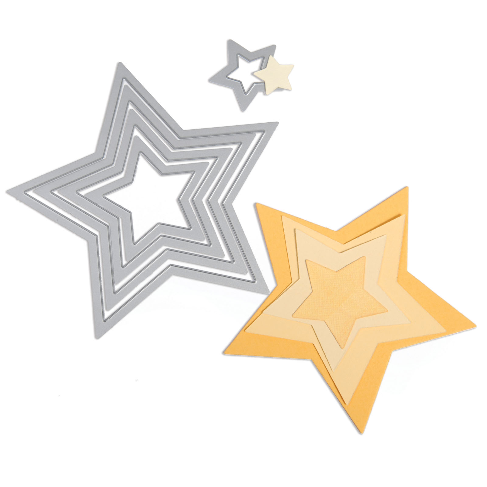 Sizzix • Juego de troqueles Framelits 5PK Estrellas