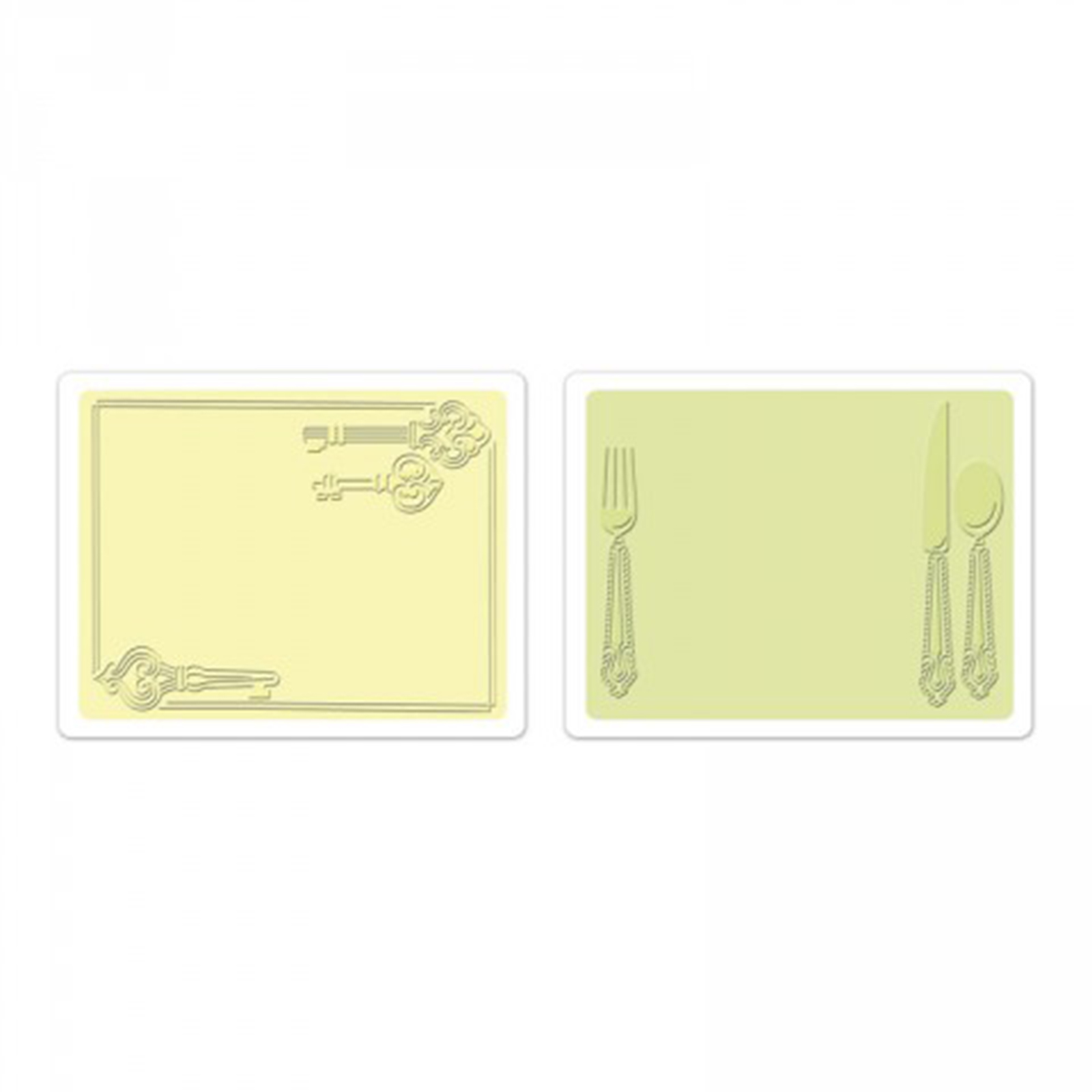 Sizzix • 3D Textured Impressions embossing Place setting keys