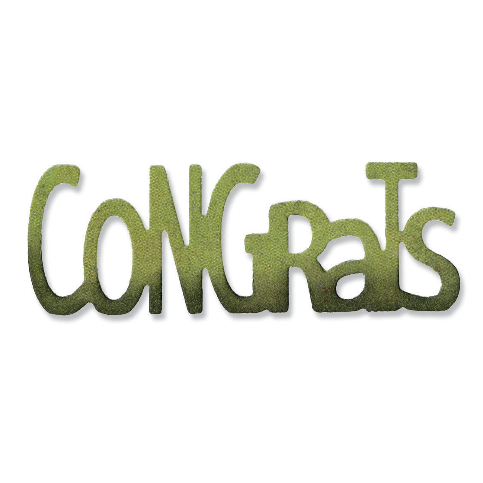 Sizzix • Sizzlits die Phrase congrats