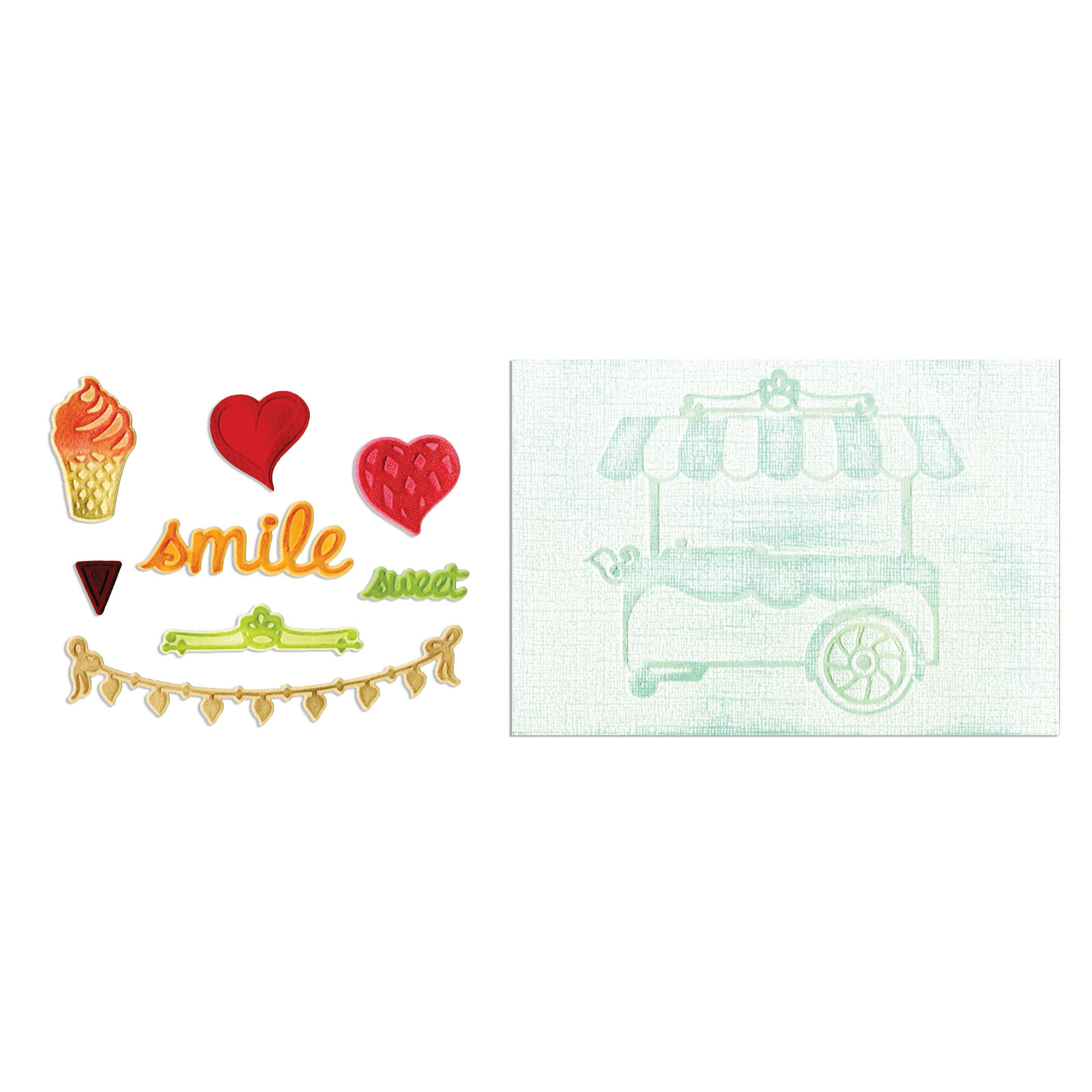 Sizzix • Framelits die set With Textured Impressions Sweet