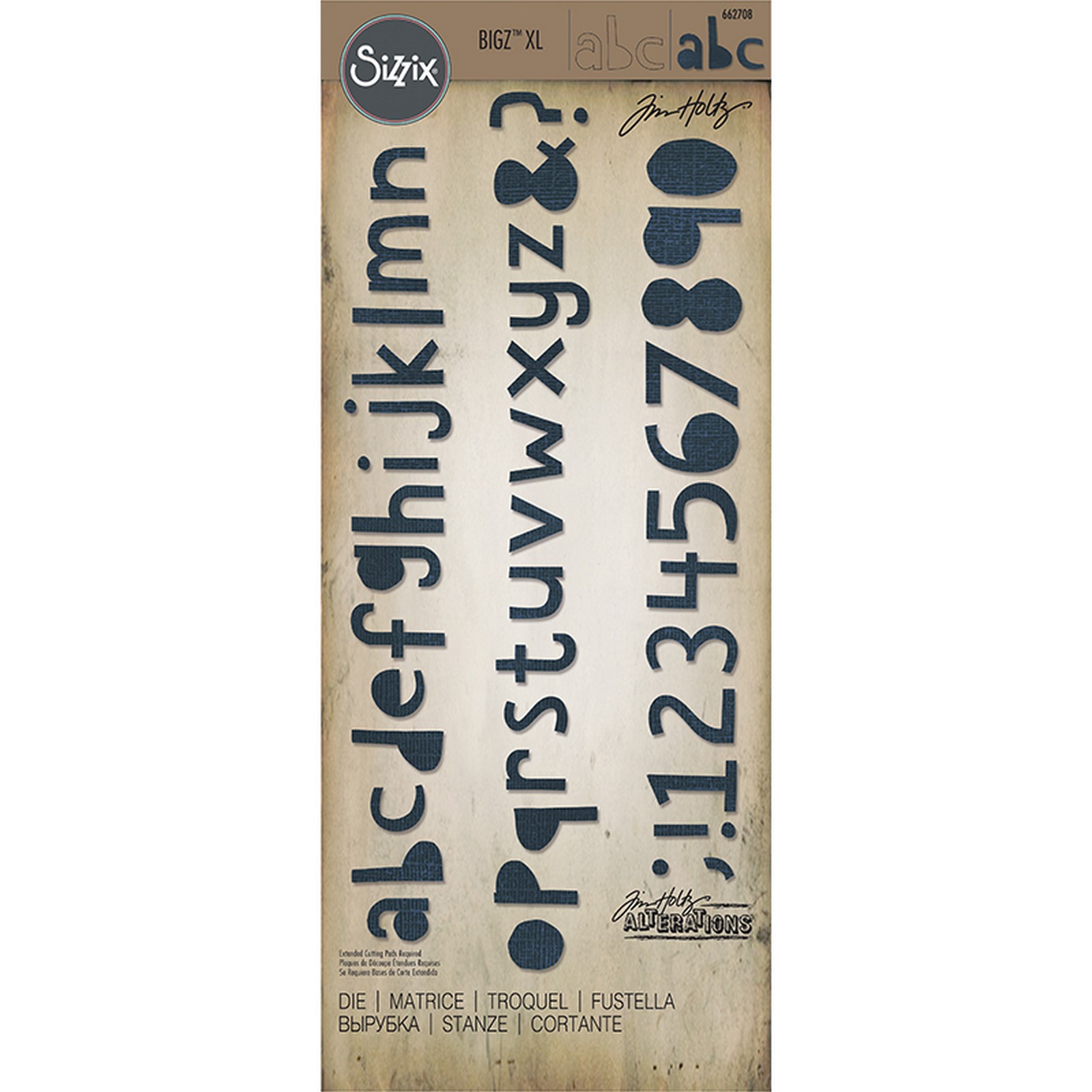 Sizzix • Bigz XL Alphabet Die Cutout Lower by Tim Holtz