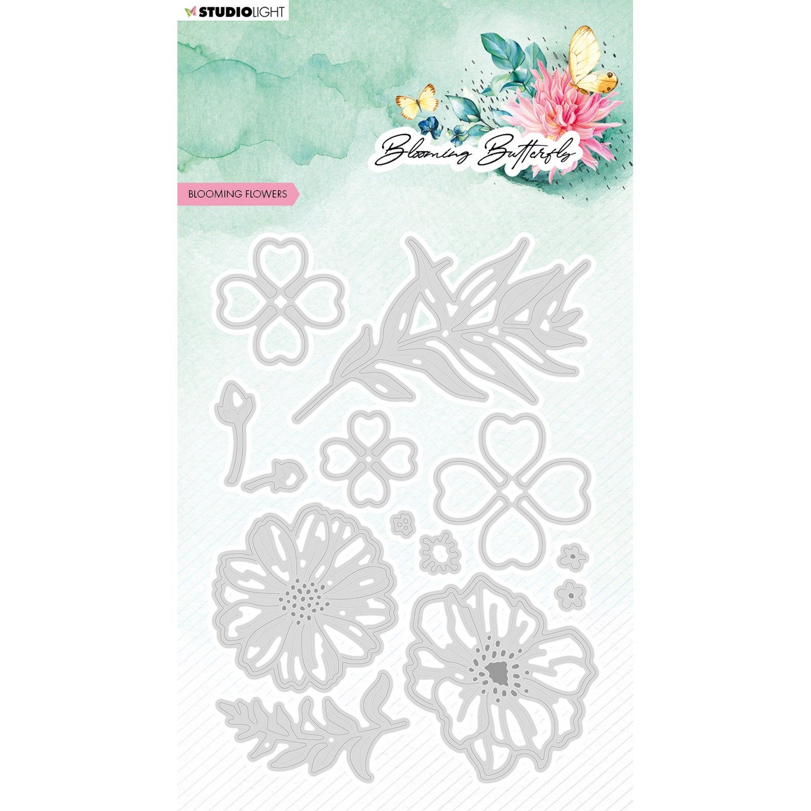 Studio Light • Blooming Butterfly Stanzschablone Blooming Flowers