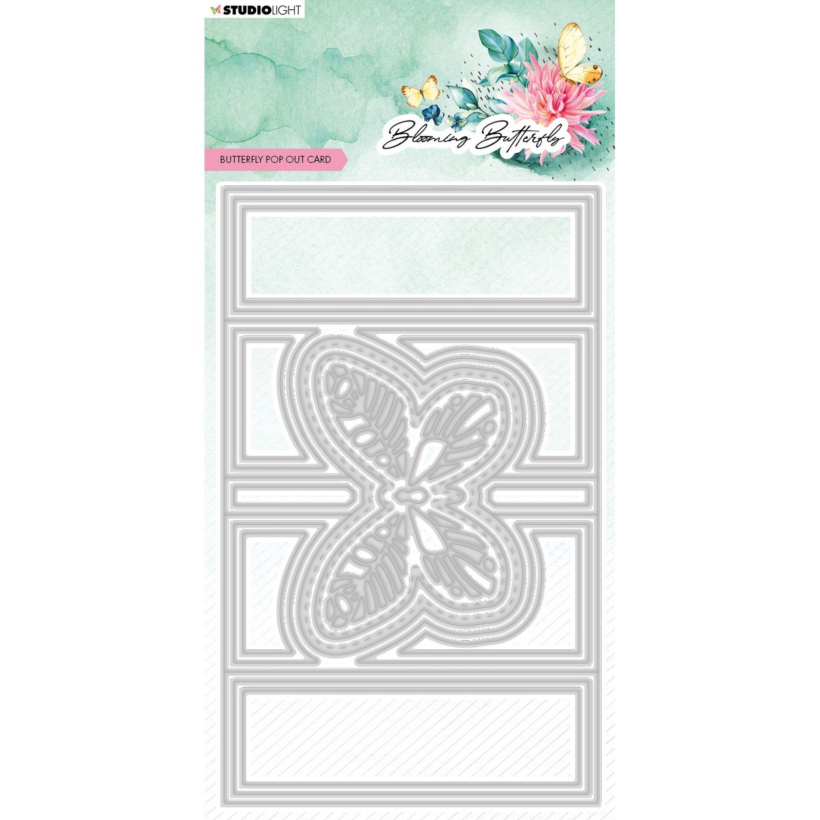 Studio Light • Blooming Butterfly Fustella Da Taglio Butterfly Card