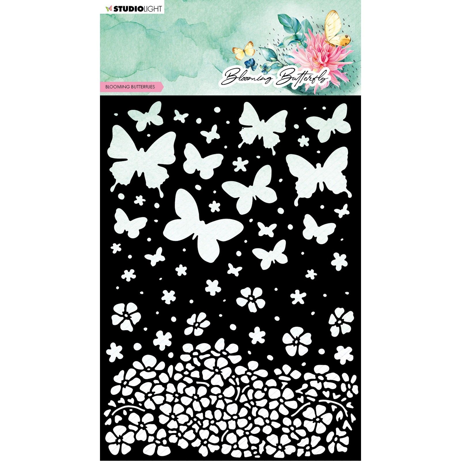 Studio Light • Blooming Butterfly Mask Stencil Blooming Butterflies