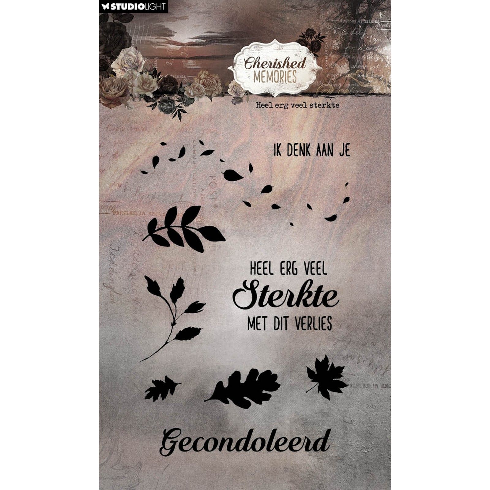 Studio Light • Cherished Memories Clear Stamp Heel erg veel sterkte