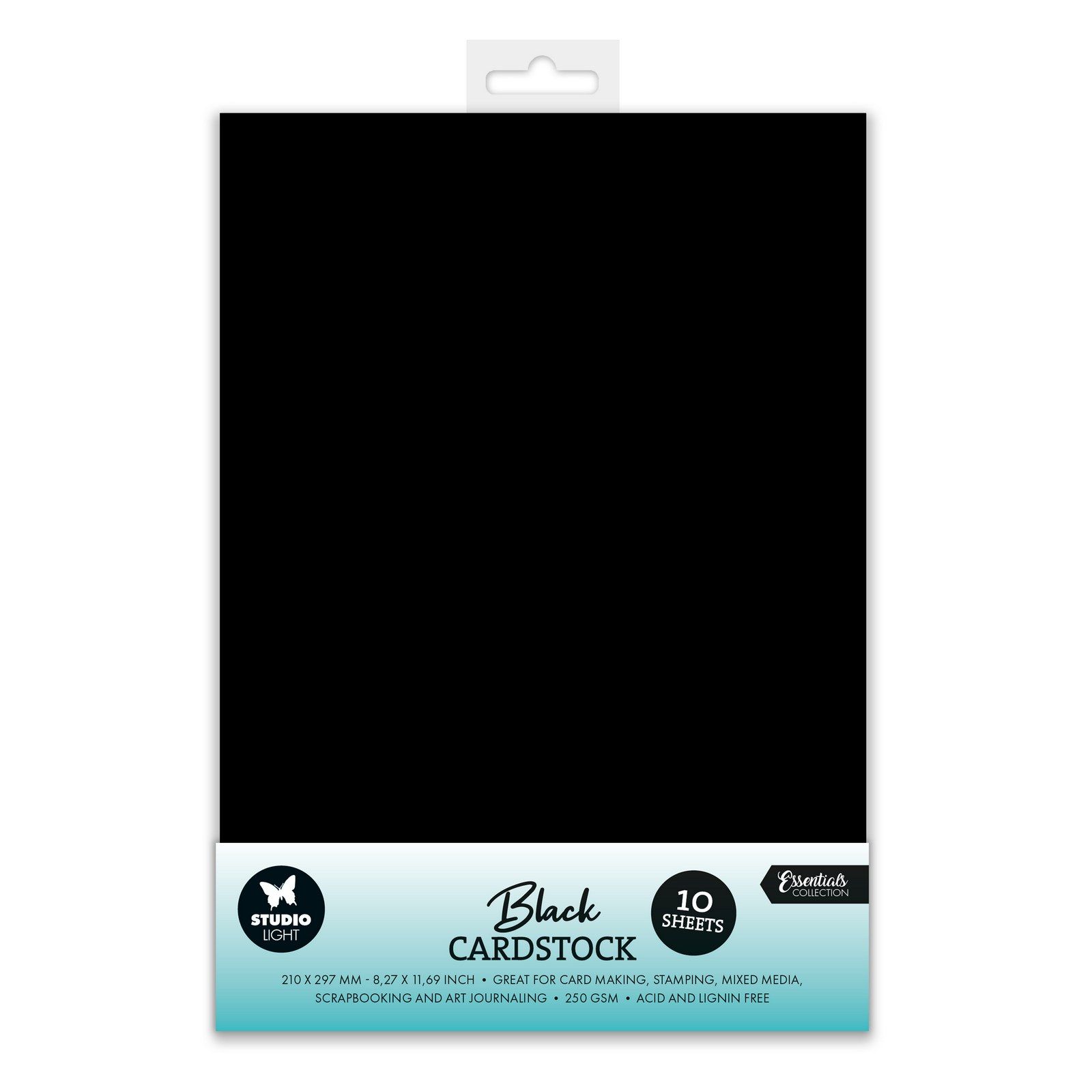 Studio Light • Paper set Black Cardstock 250gsm 