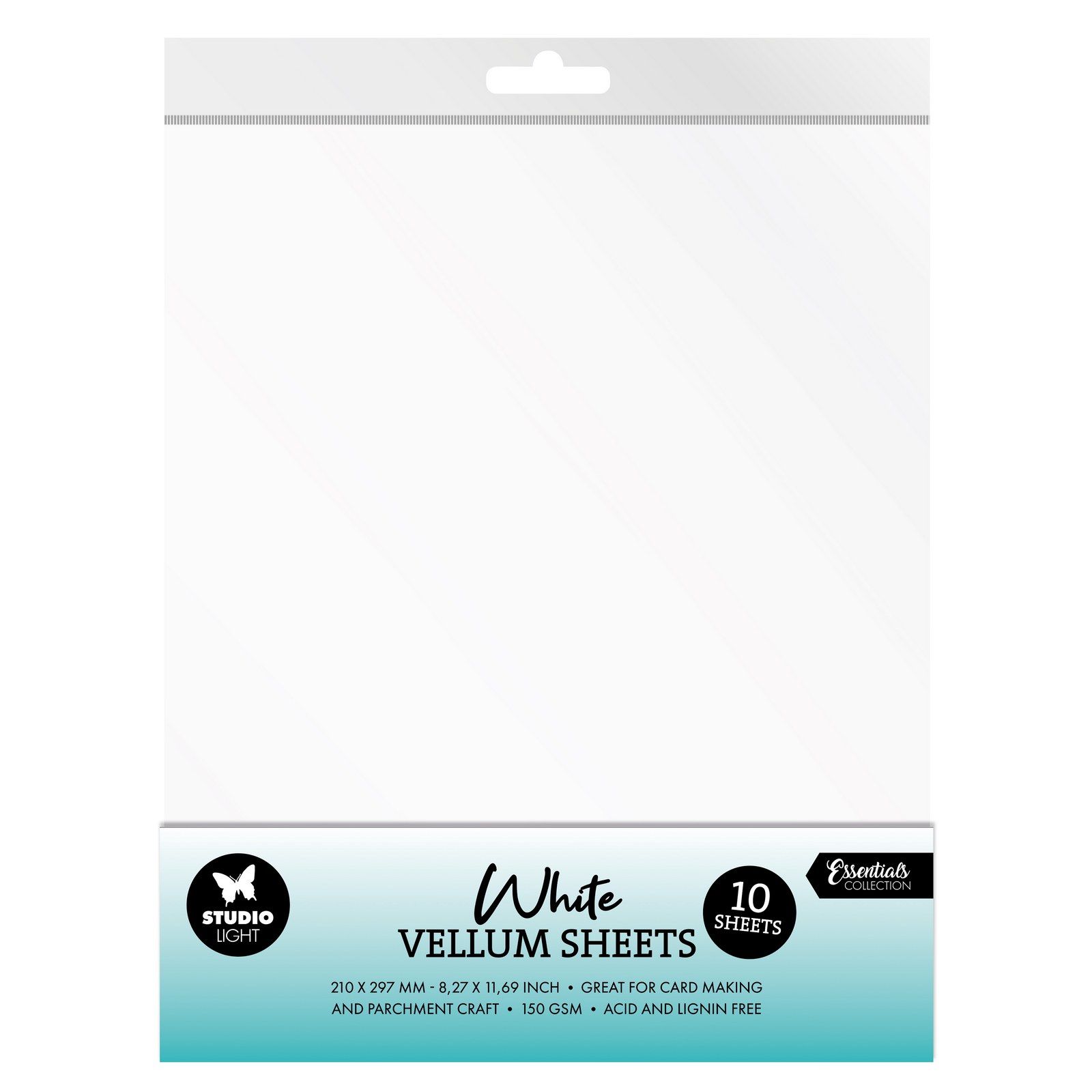 Studio Light • Essentials Vellum Sheets 150 Gsm White