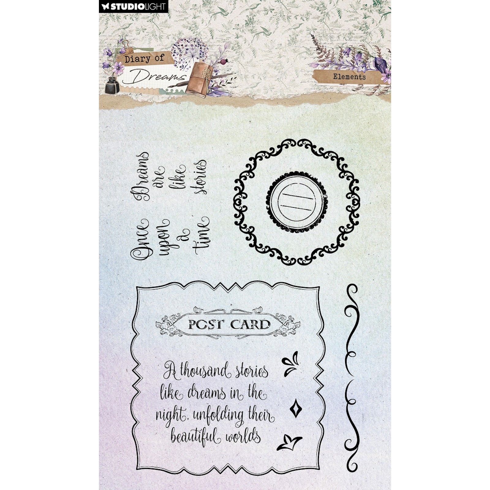 Studio Light • Diary Of Dreams Clear Stamps Elements