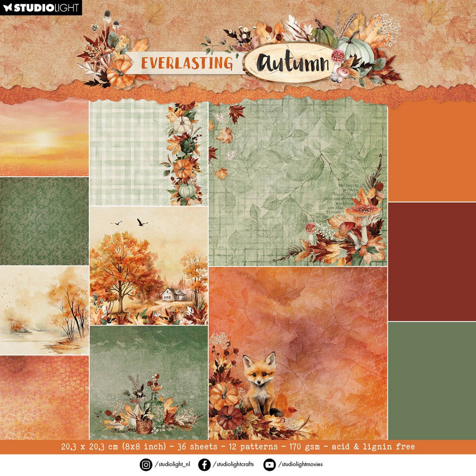 Studio Light • Everlasting Autumn Paper Pad Background Paper