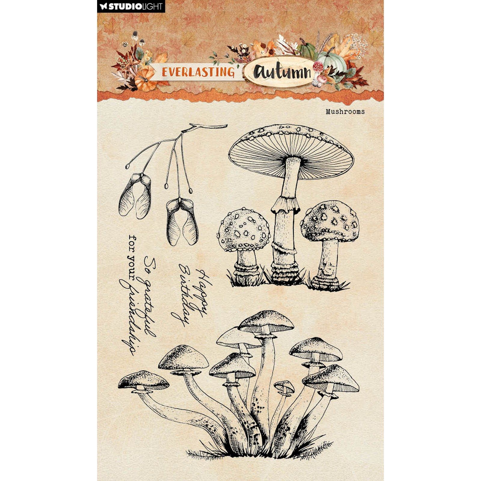 Studio Light • Everlasting Autumn Clear Stamp Mushrooms