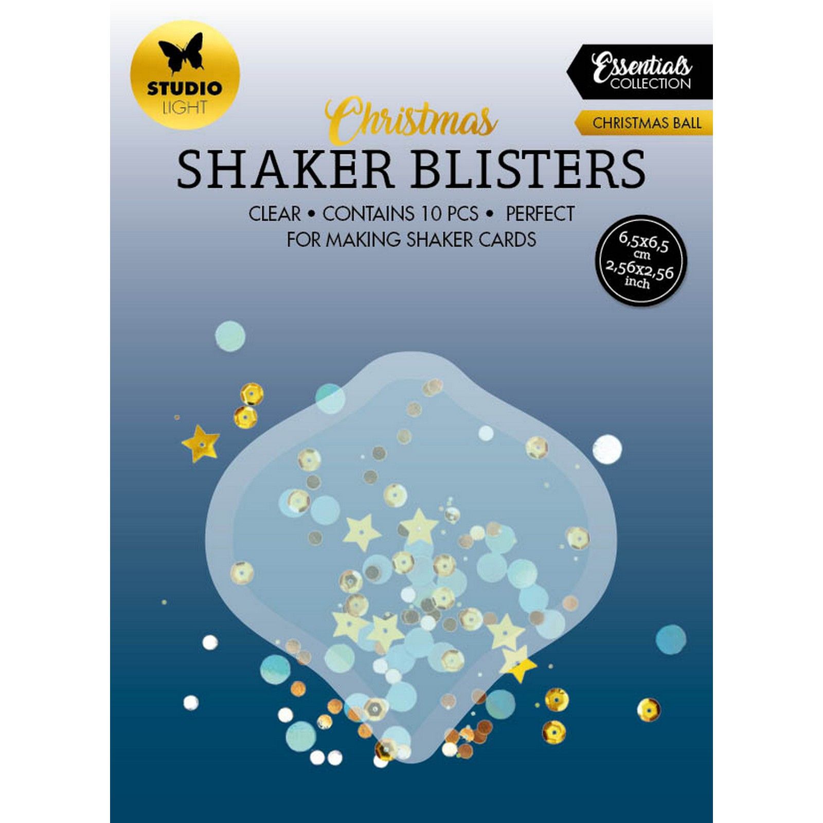 Studio Light • Essentials Shaker Blisters Christmas ball