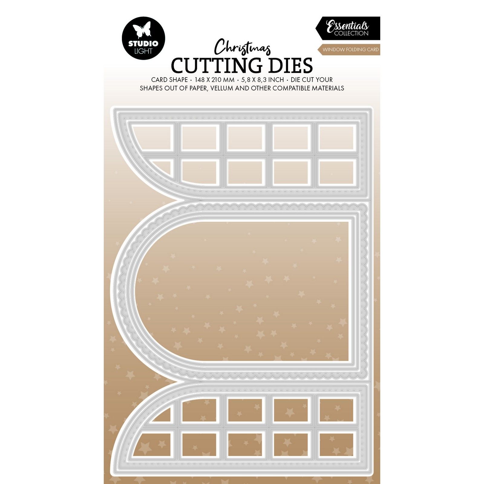 Studio Light • Essentials Cutting Die Window Folding Card