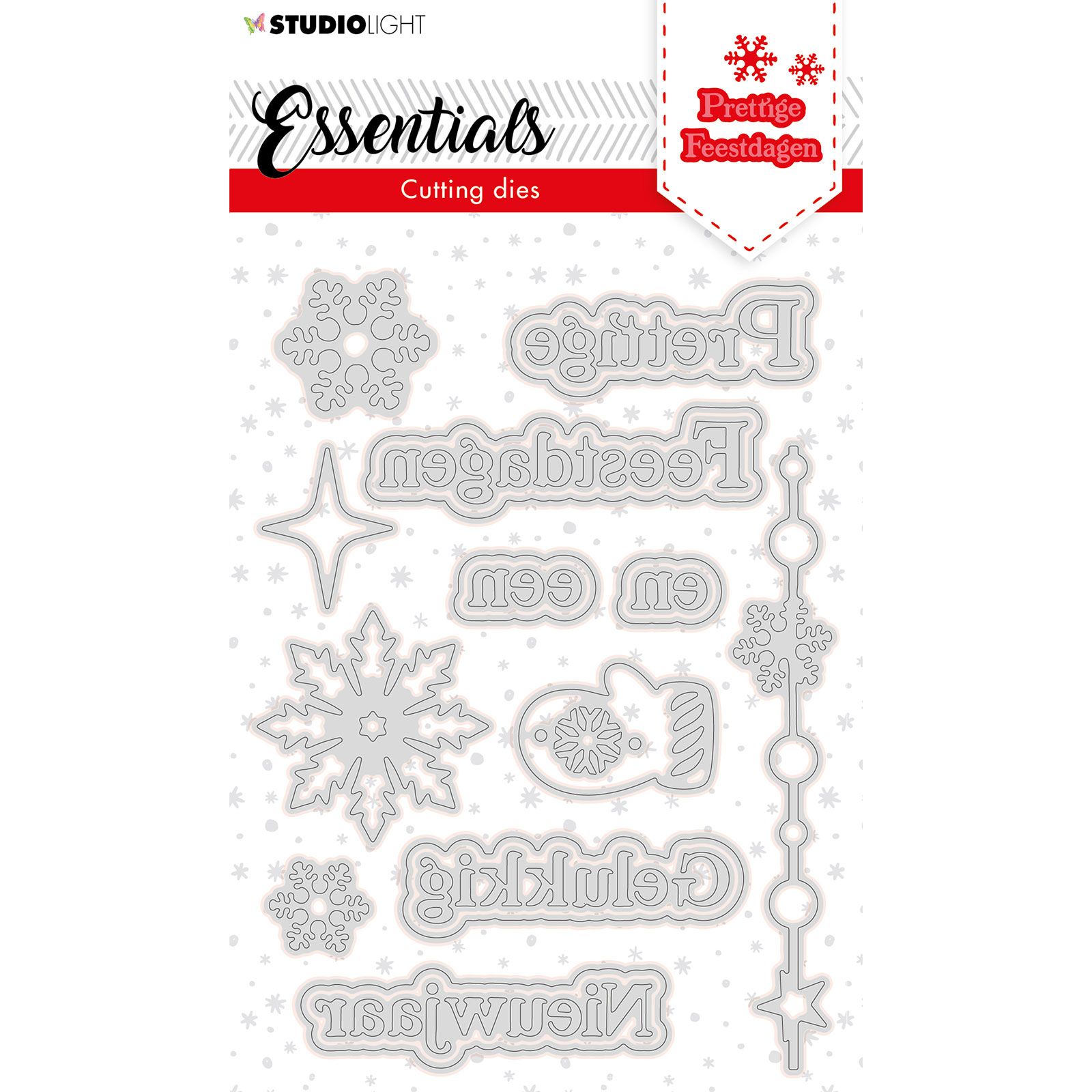 Studio Light • Essentials cutting die christmas Prettige feestdagen 2 10.5x14.8cm nr.117