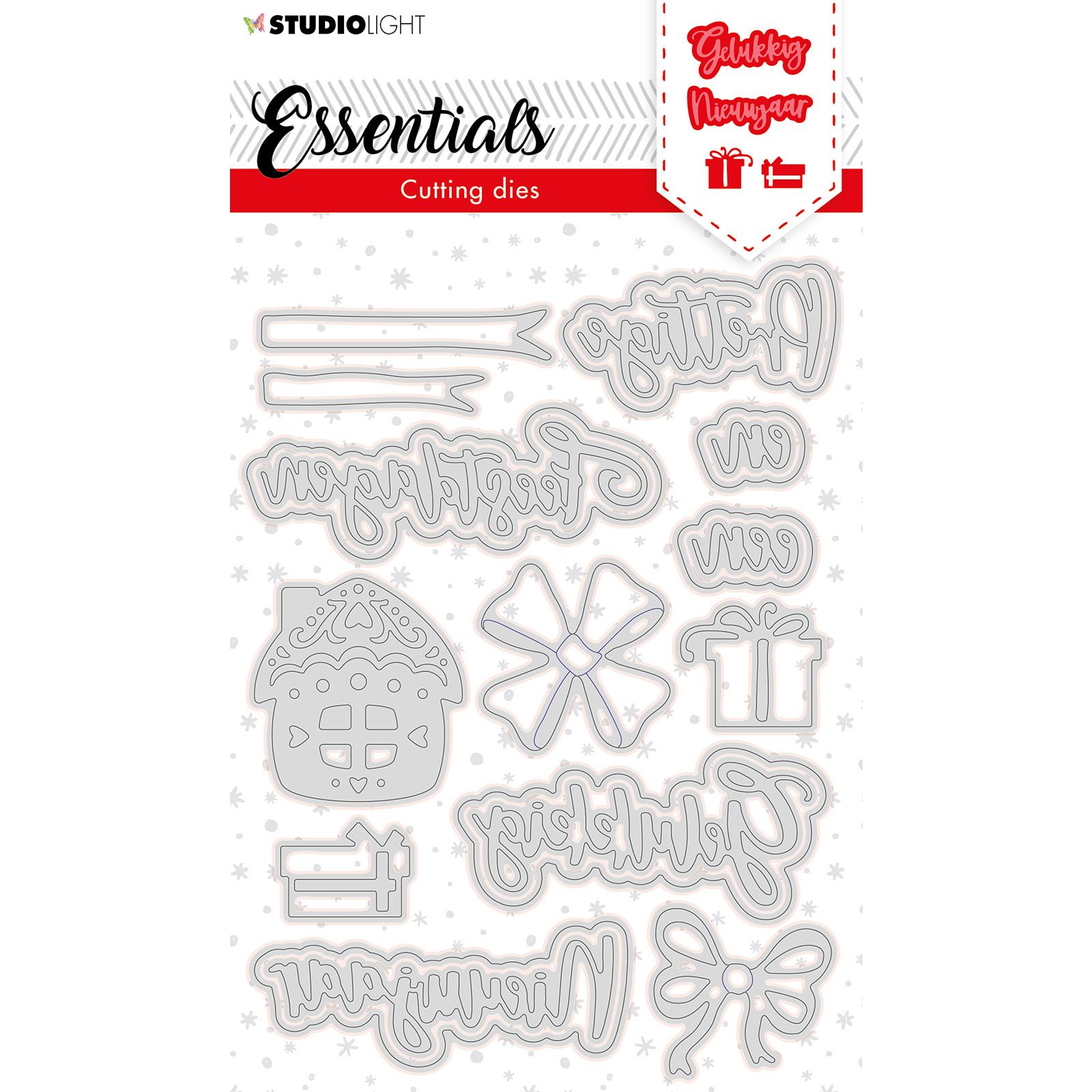 Studio Light • Essentials cutting die christmas Prettige feestdagen 3 10.5x14.8cm nr.118