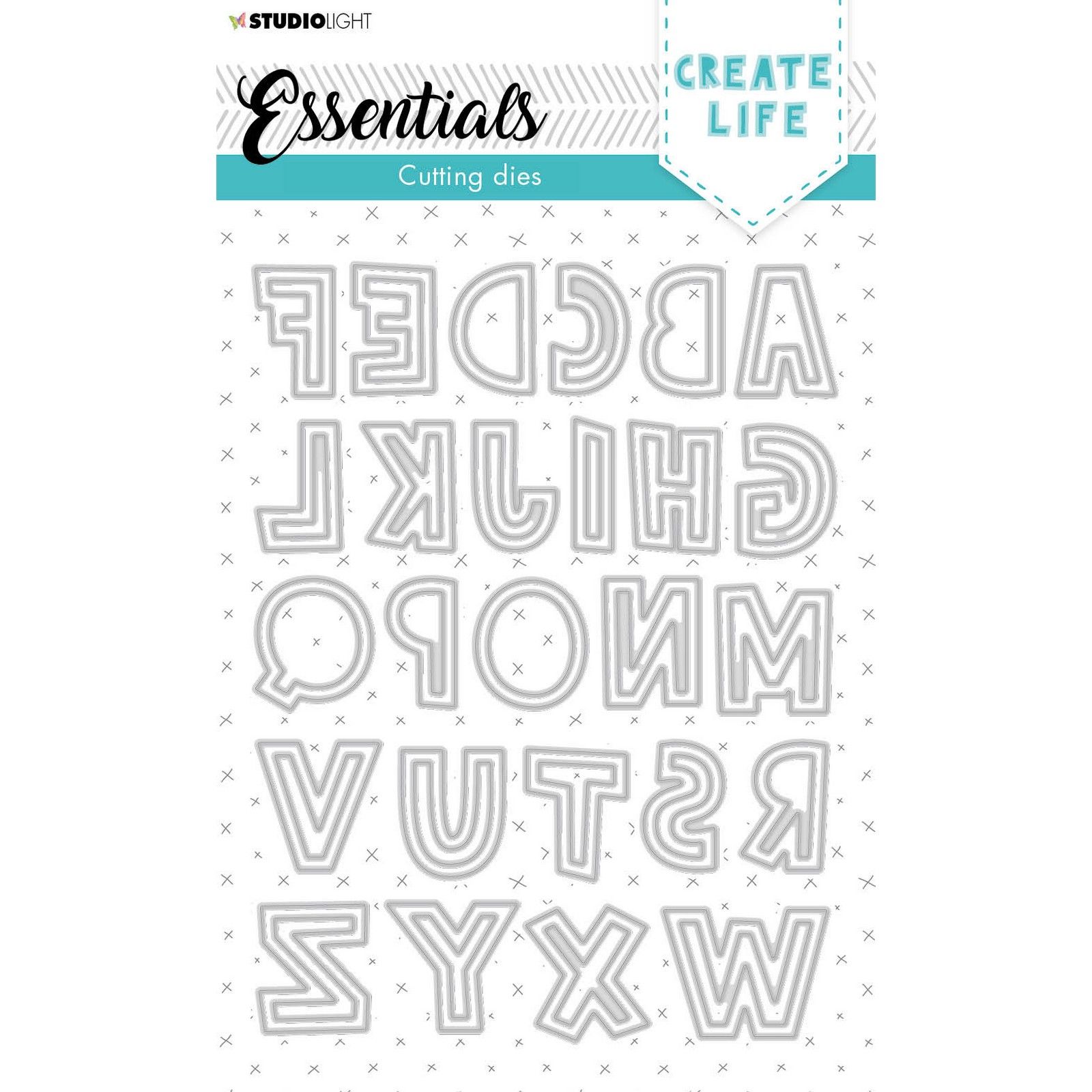 Studio Light • Essentials cutting die Quirky blok alphabet nr.127