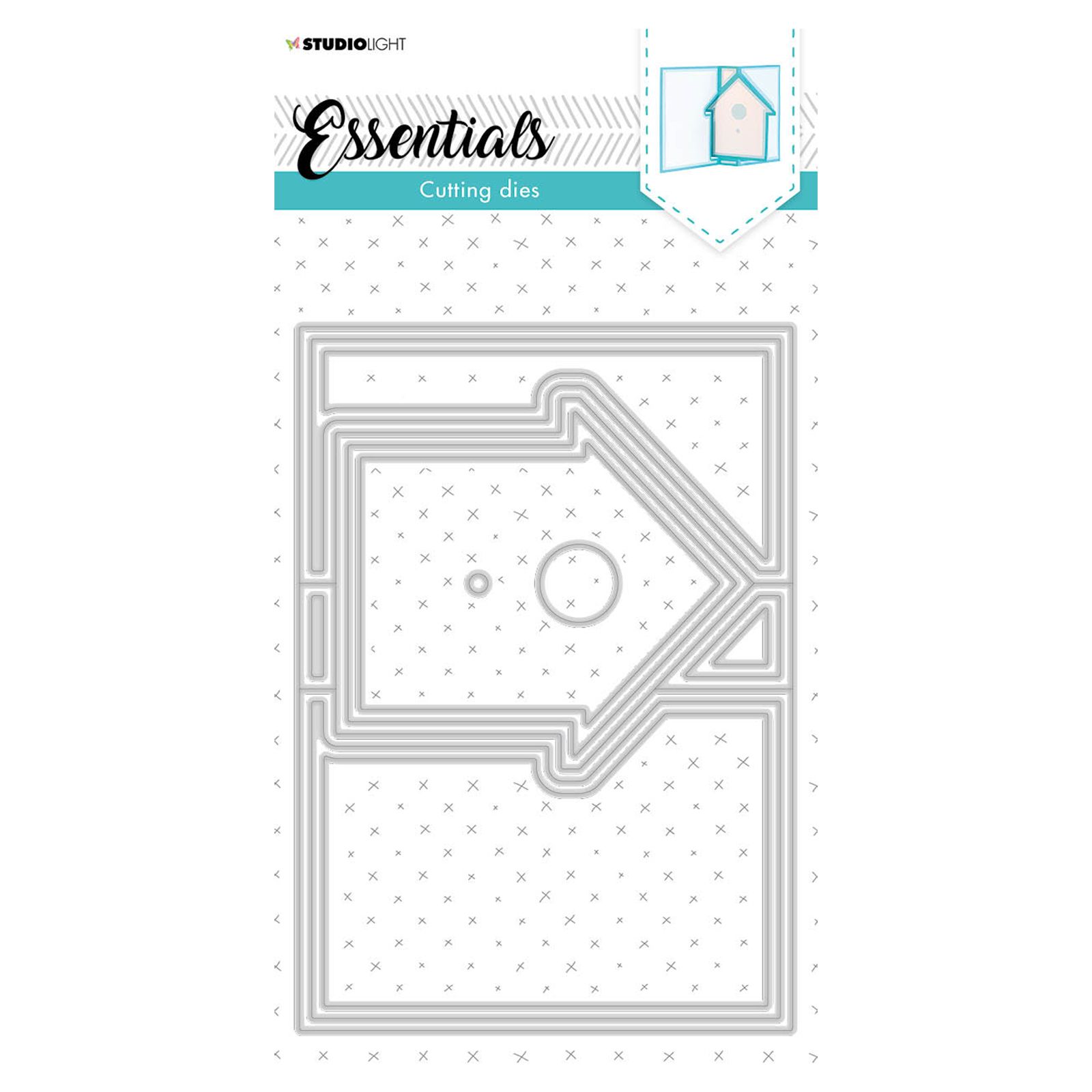 Studio Light • Essentials stanzschablone kartenform Vogelhaus 12pcs