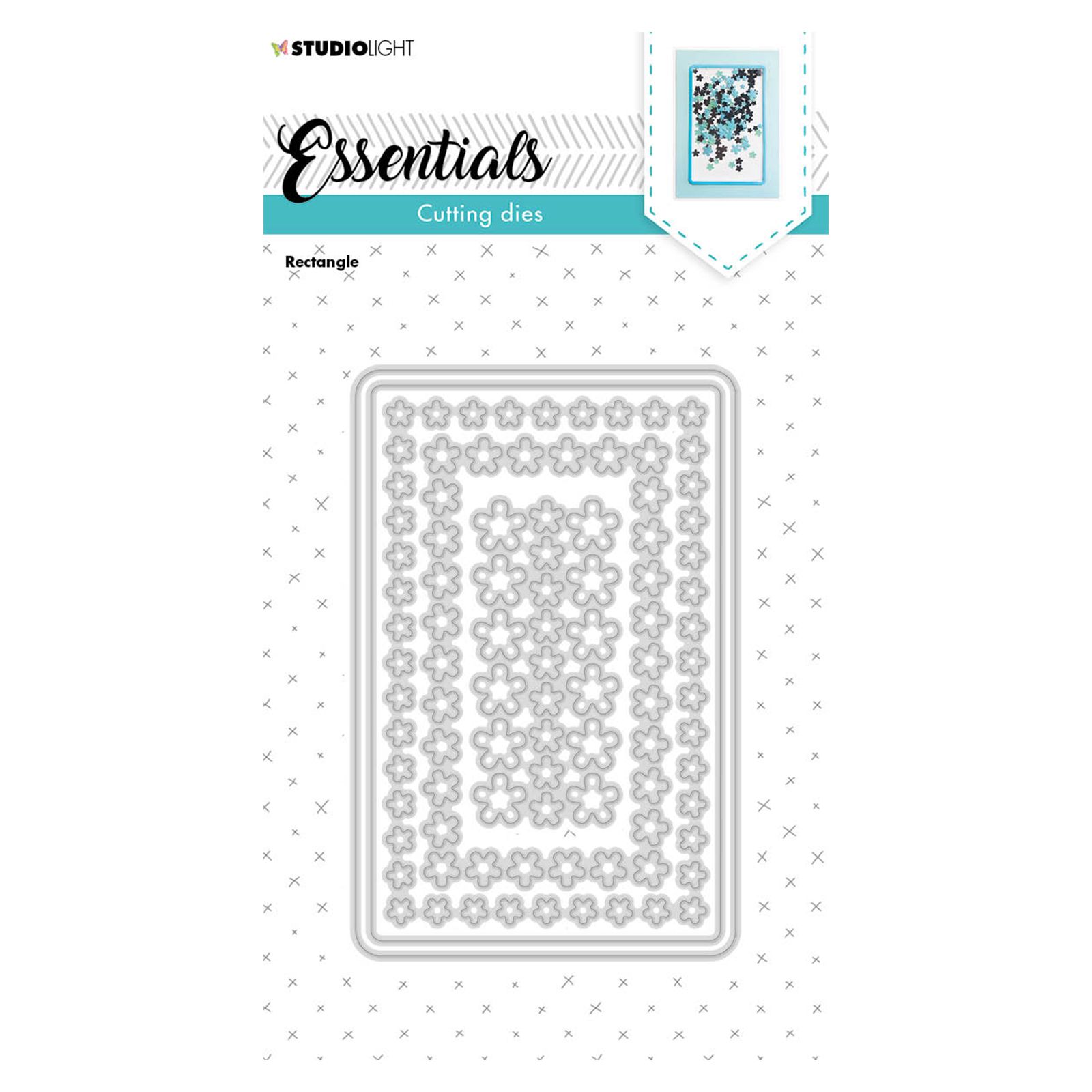Studio Light • Essentials shaker matrice de découpe Rectangle 5pcs