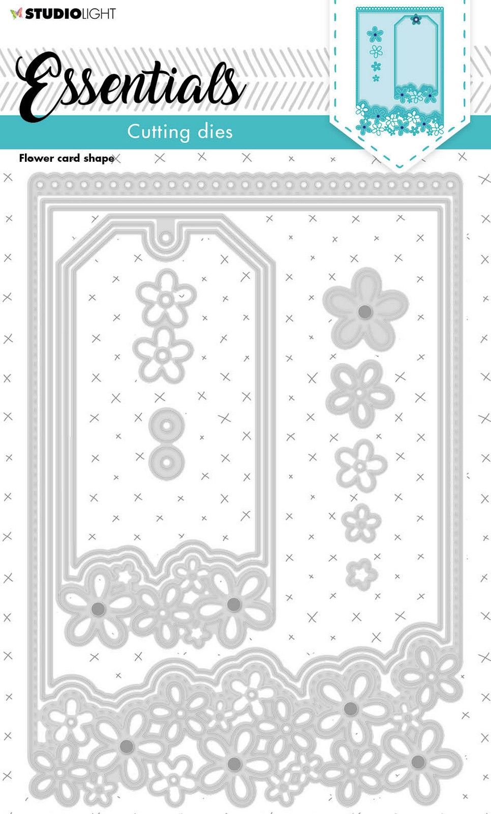 Studio Light • Essentials cutting die Flower cardshape