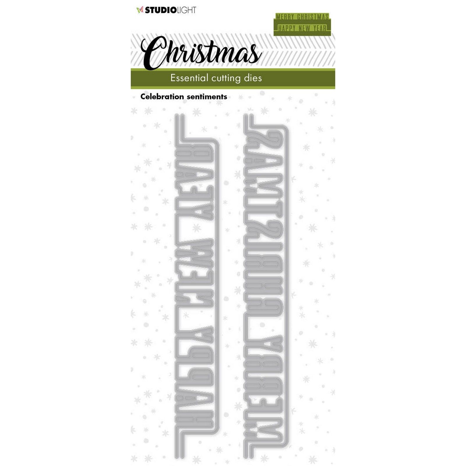 Studio Light • Essentials Cutting Dies Christmas Celebration Sentiments