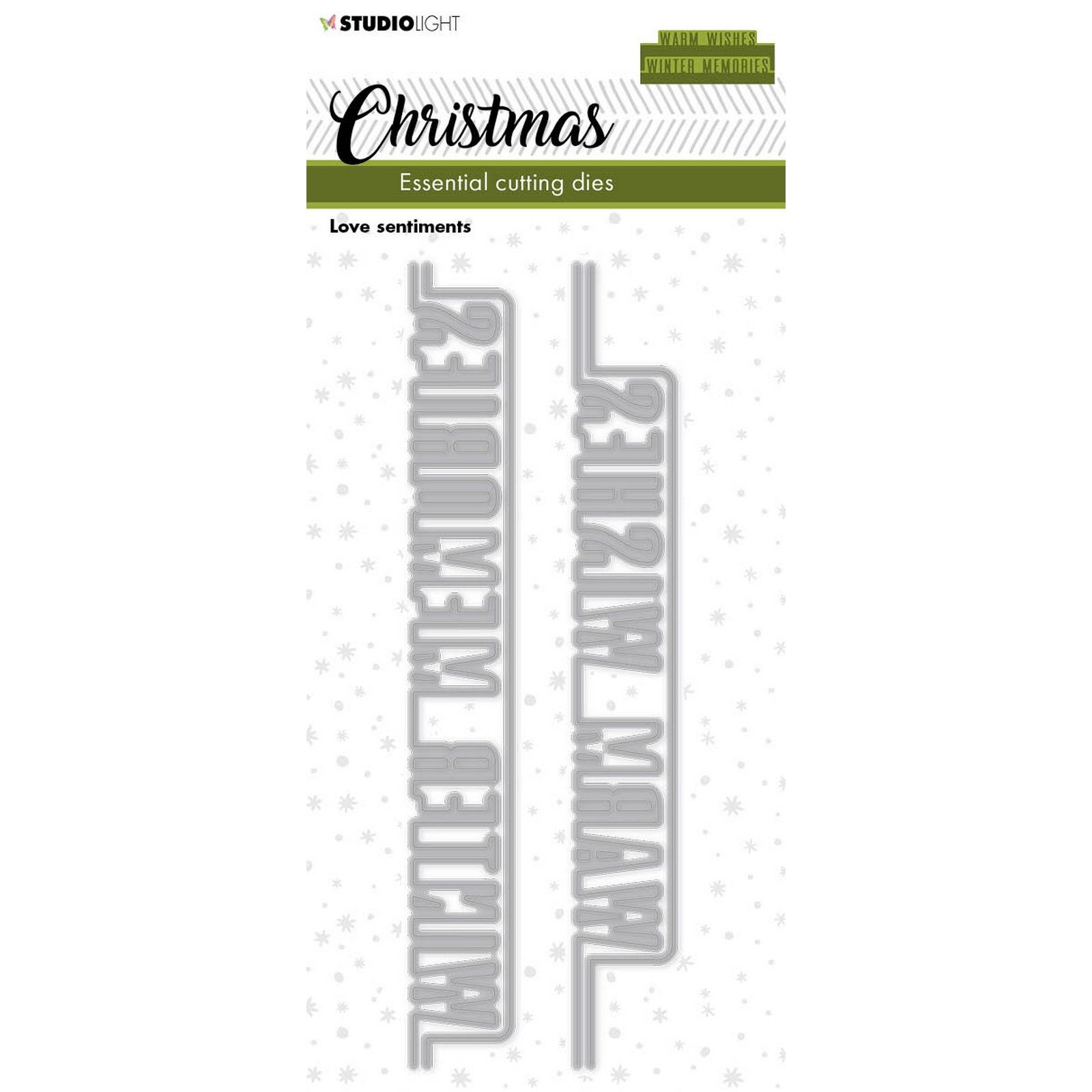 Studio Light • Essentials Cutting Dies Christmas Love sentiments