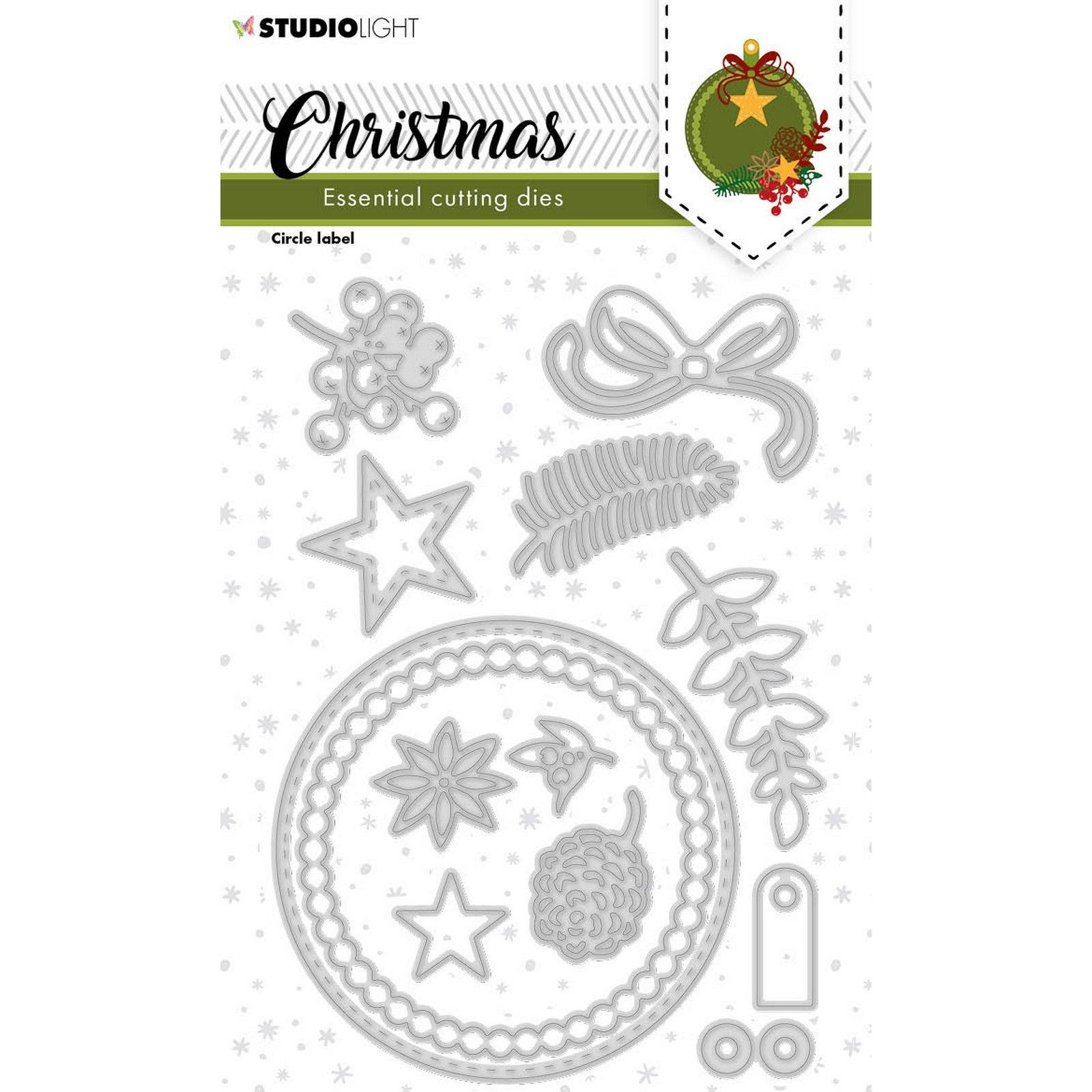 Studio Light • Essentials Cutting Dies Christmas Circle Label